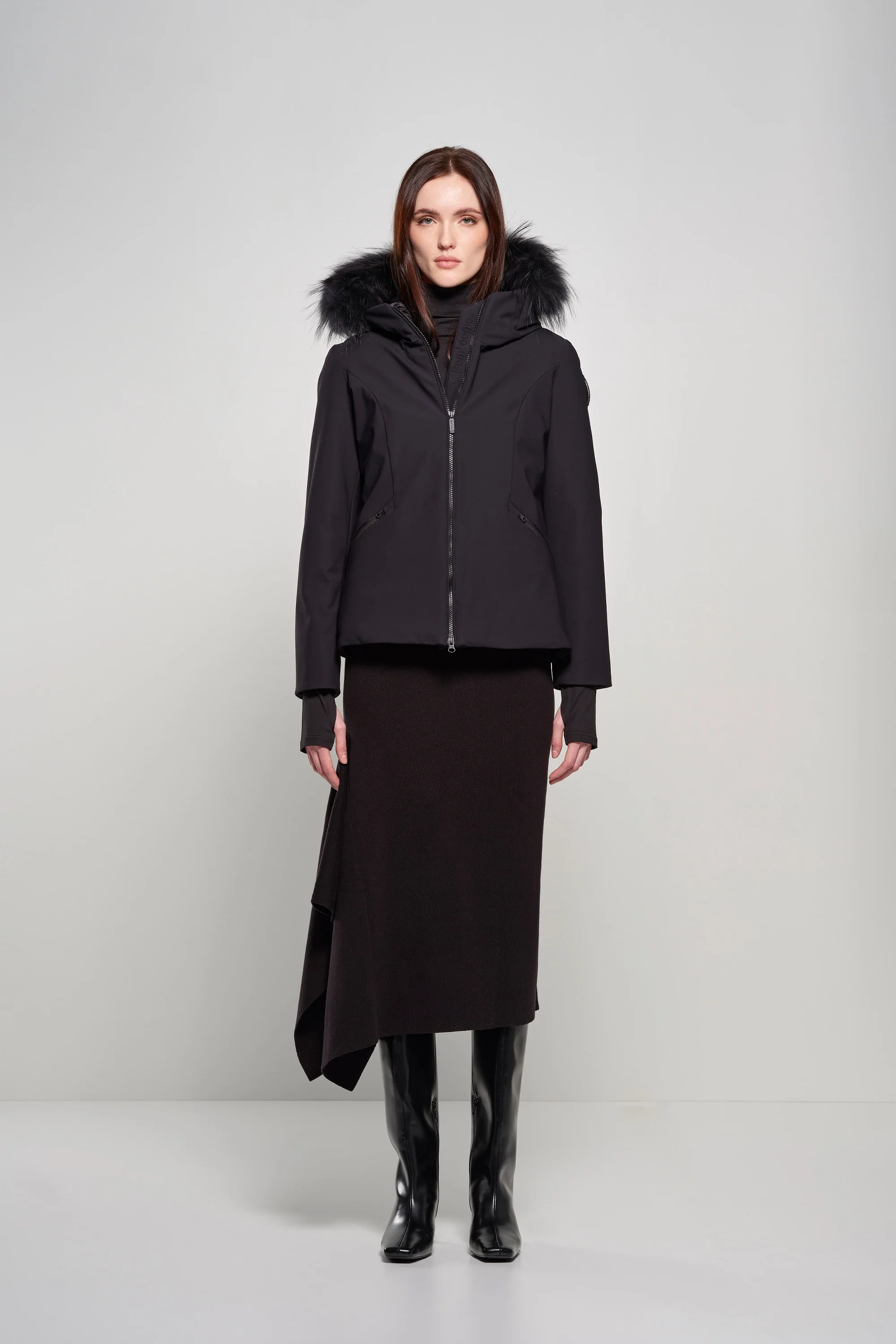 Giacca slim imbottita con pelliccia staccabile - Image 10