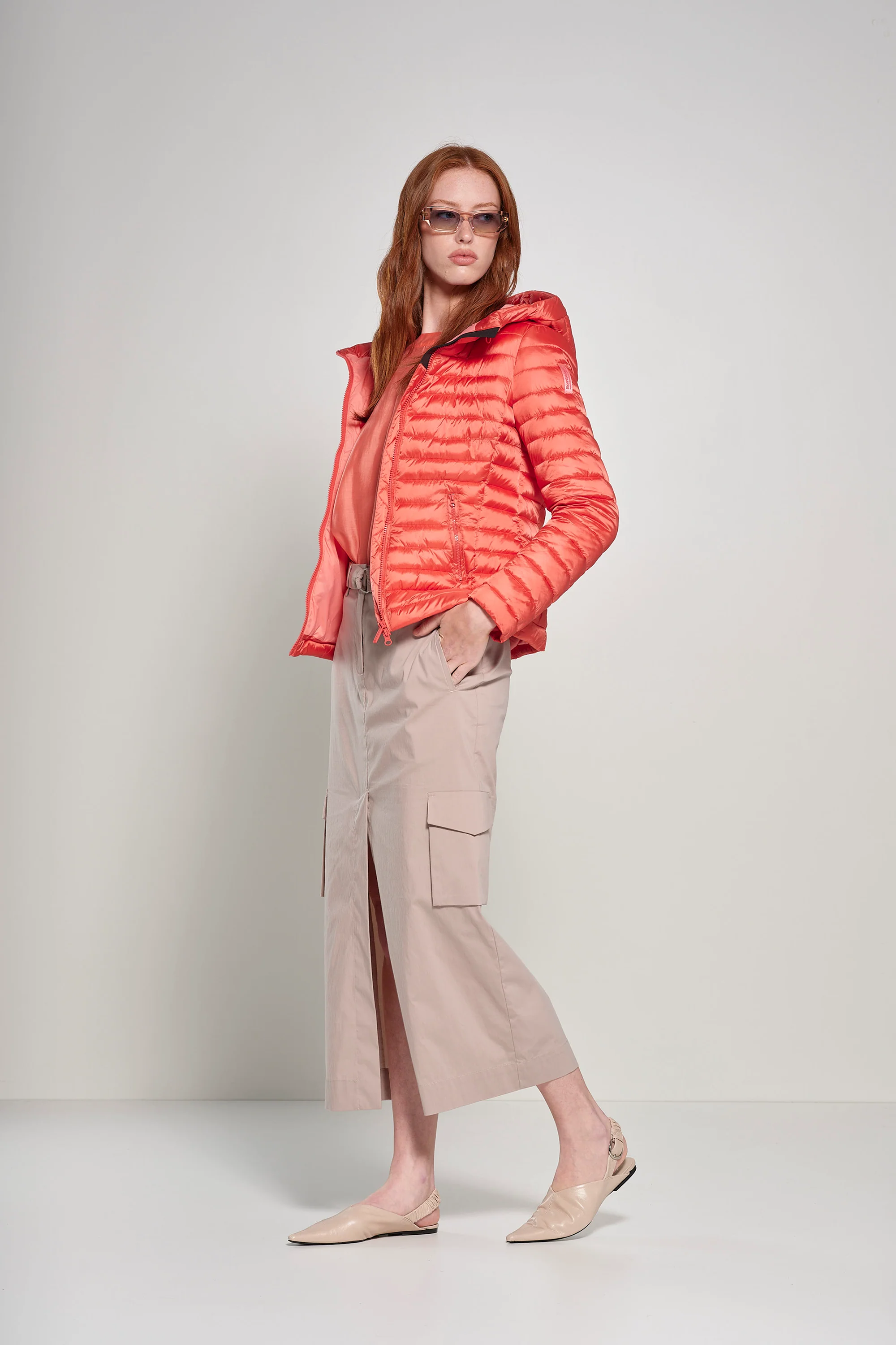 Gonna midi cargo in misto cotone - Image 9