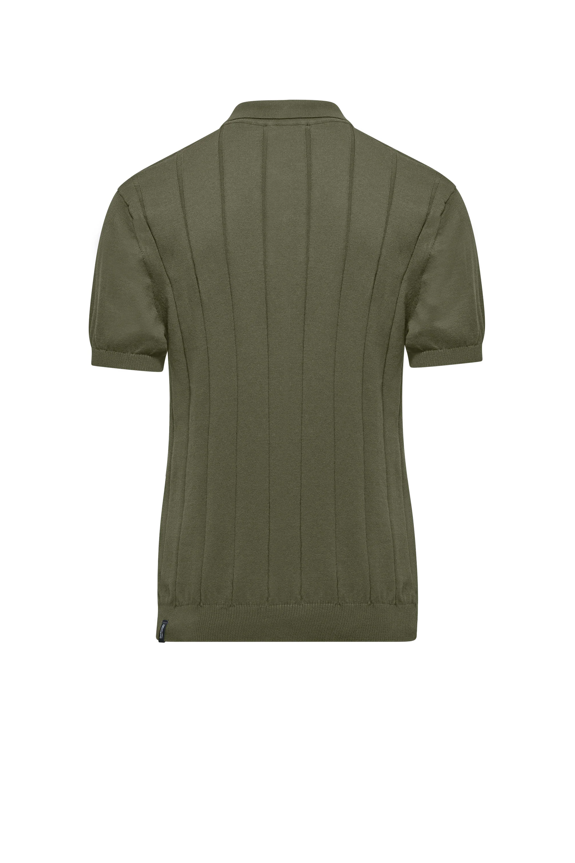 Maglia con colletto in cotone a coste larghe - Image 18