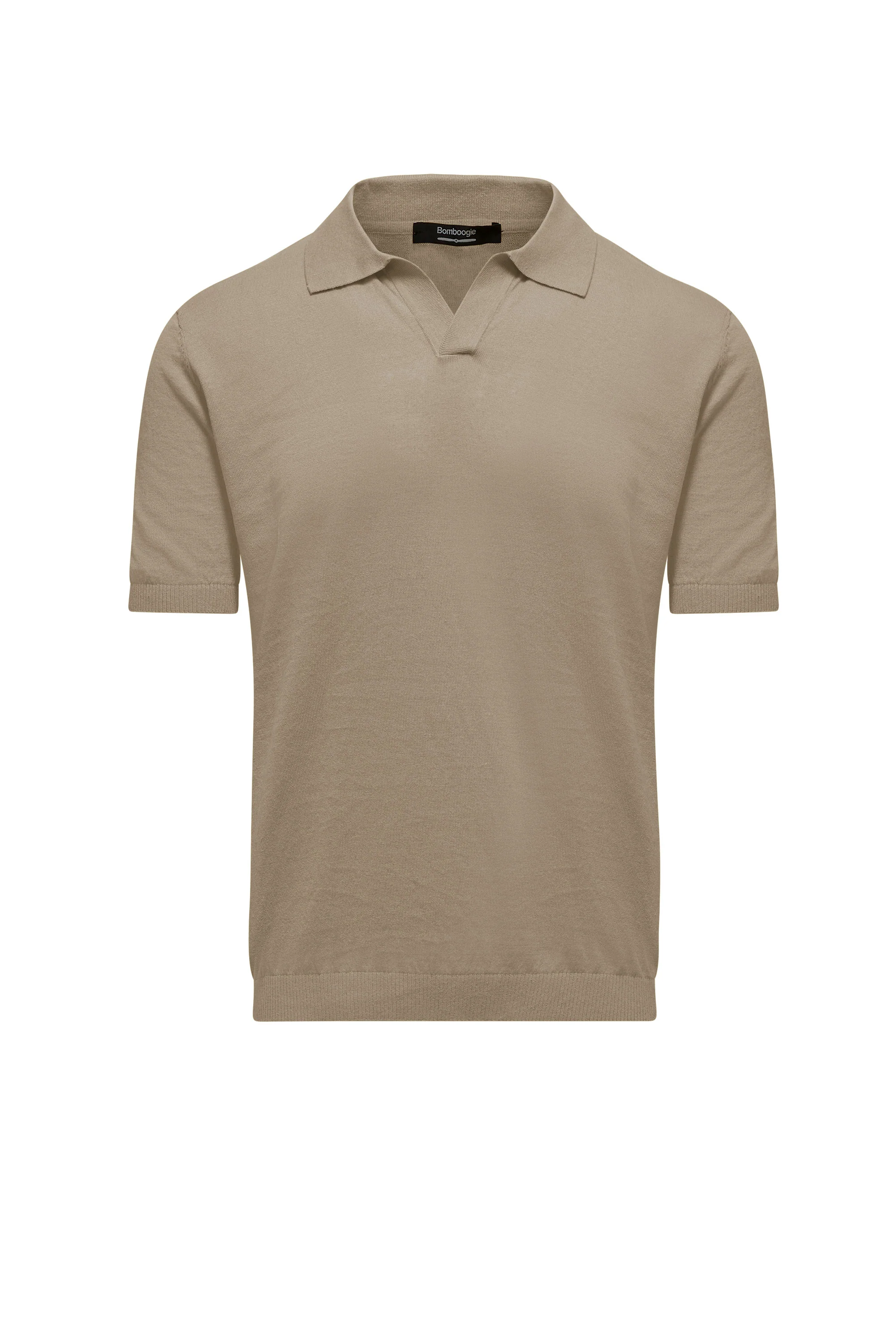 Maglia con colletto in lino e cotone - Image 13