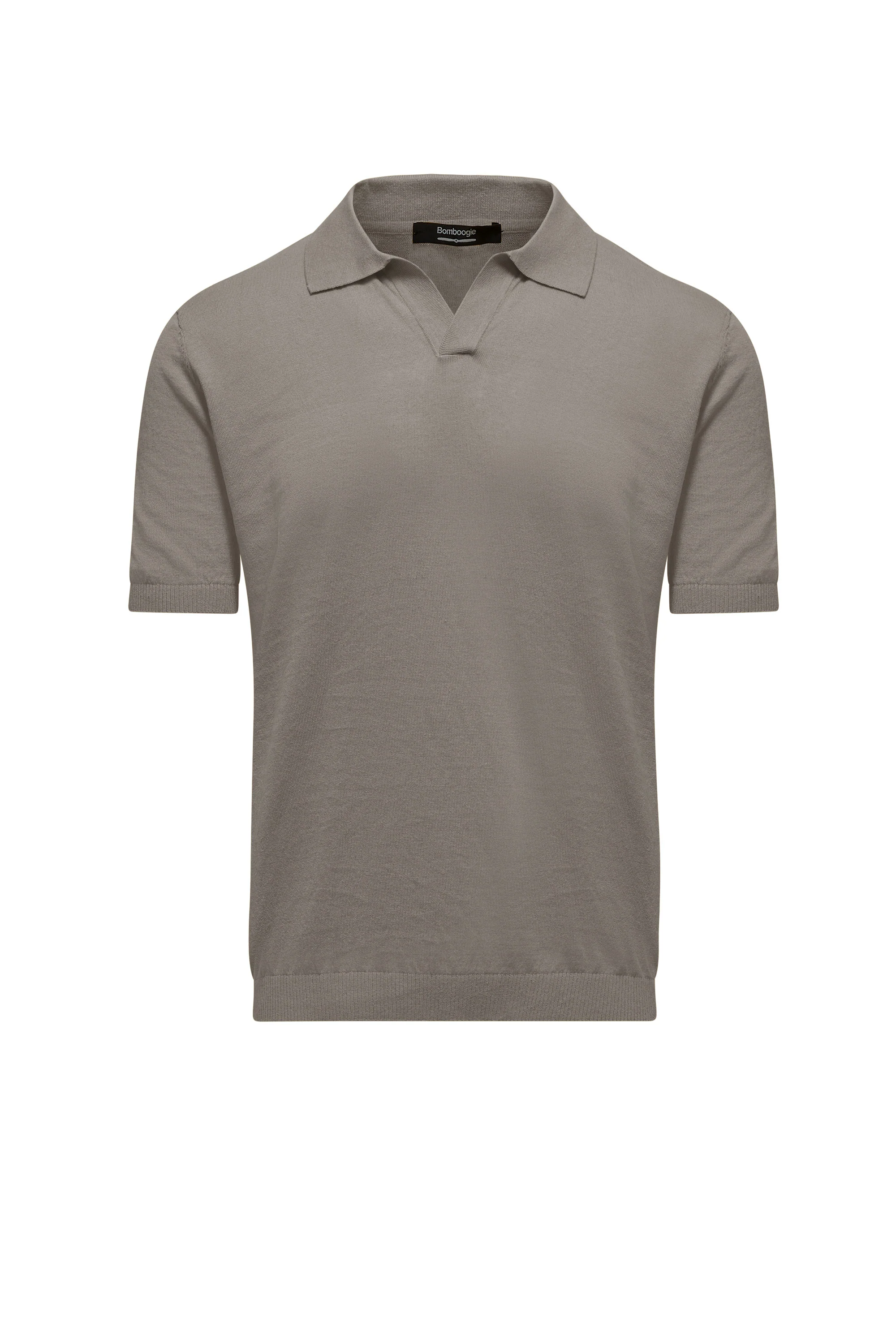 Maglia con colletto in lino e cotone - Image 17