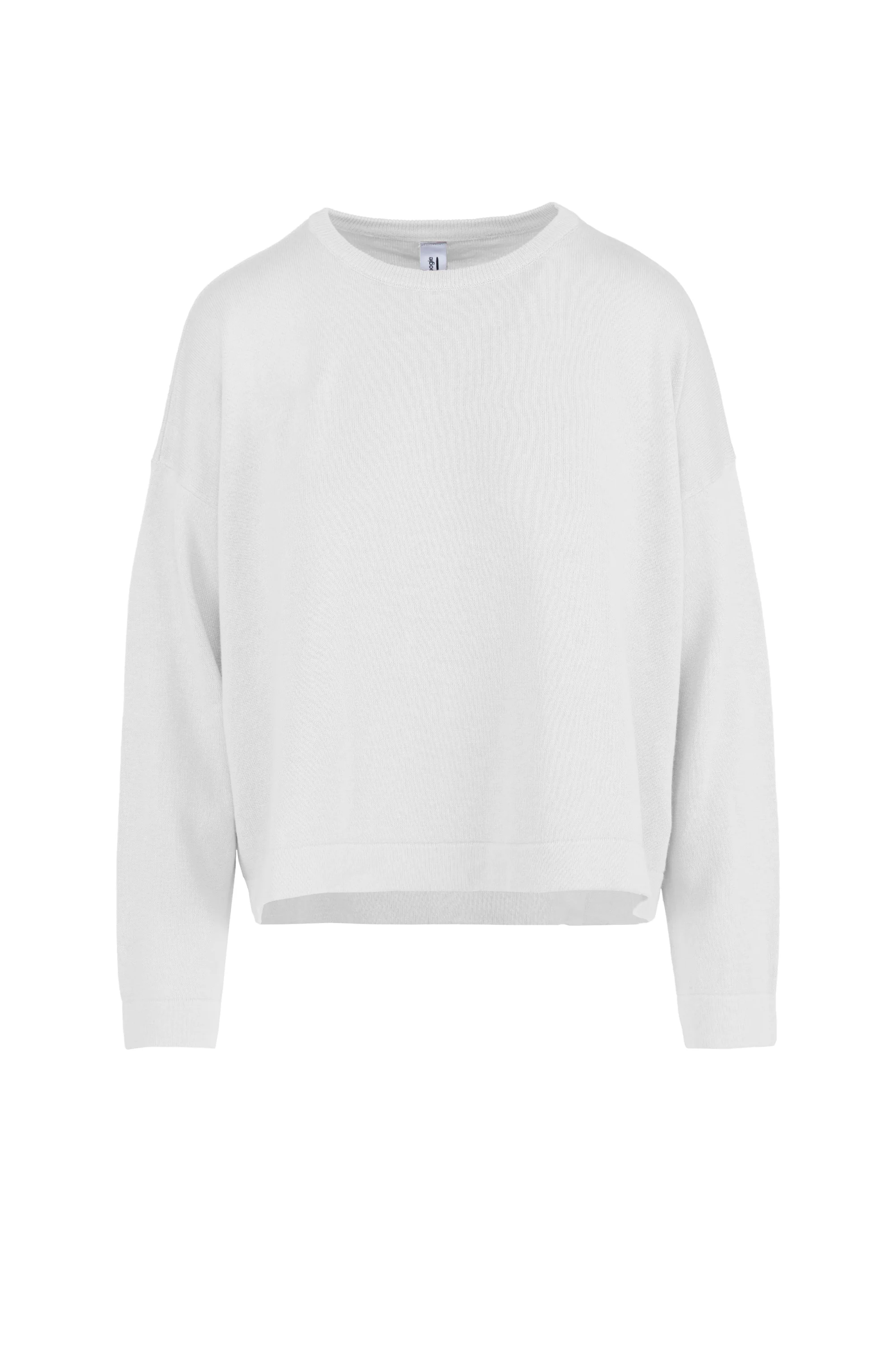 Maglia girocollo in misto lino
