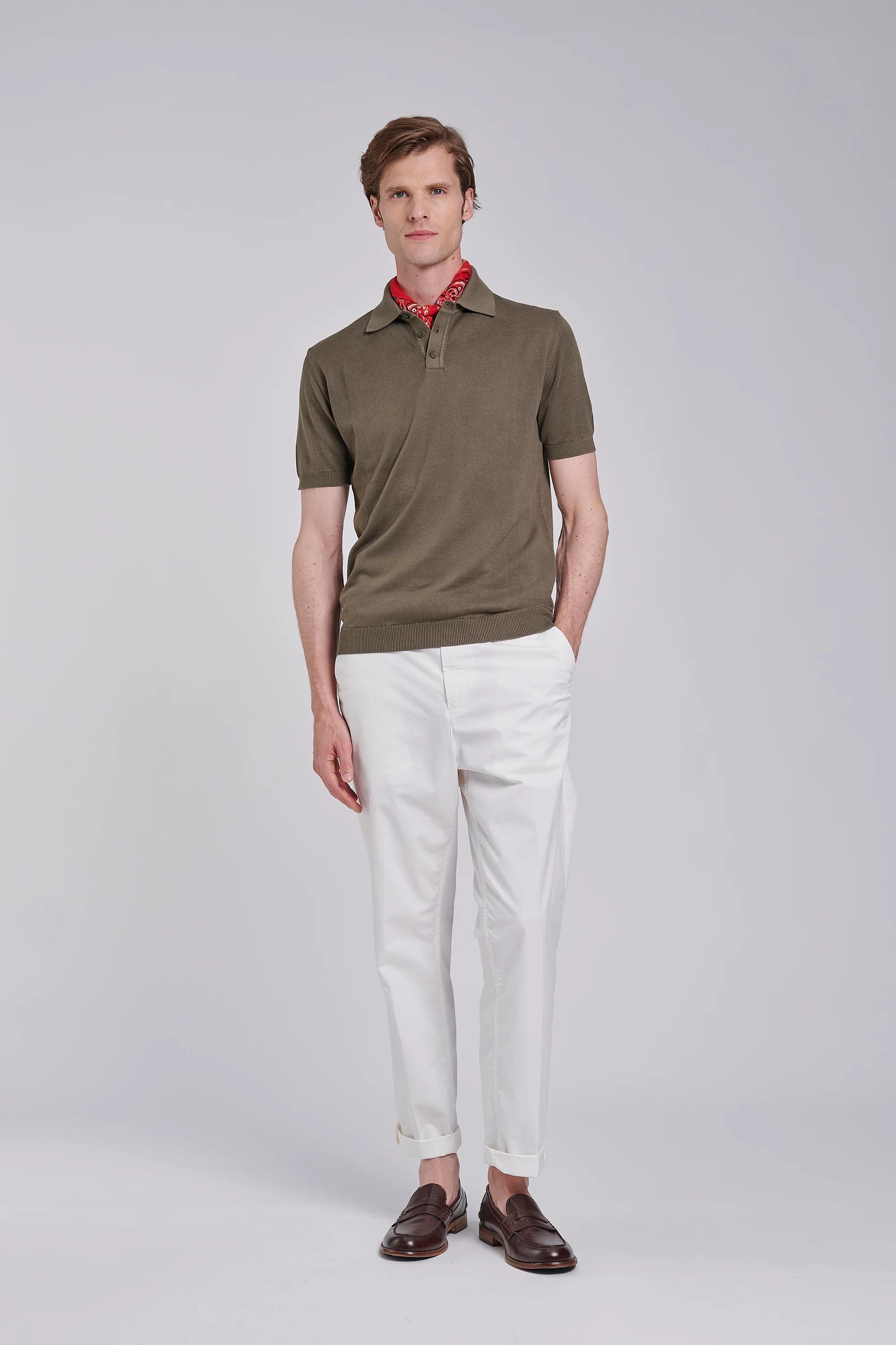 Maglia polo con colletto in cotone - Image 12