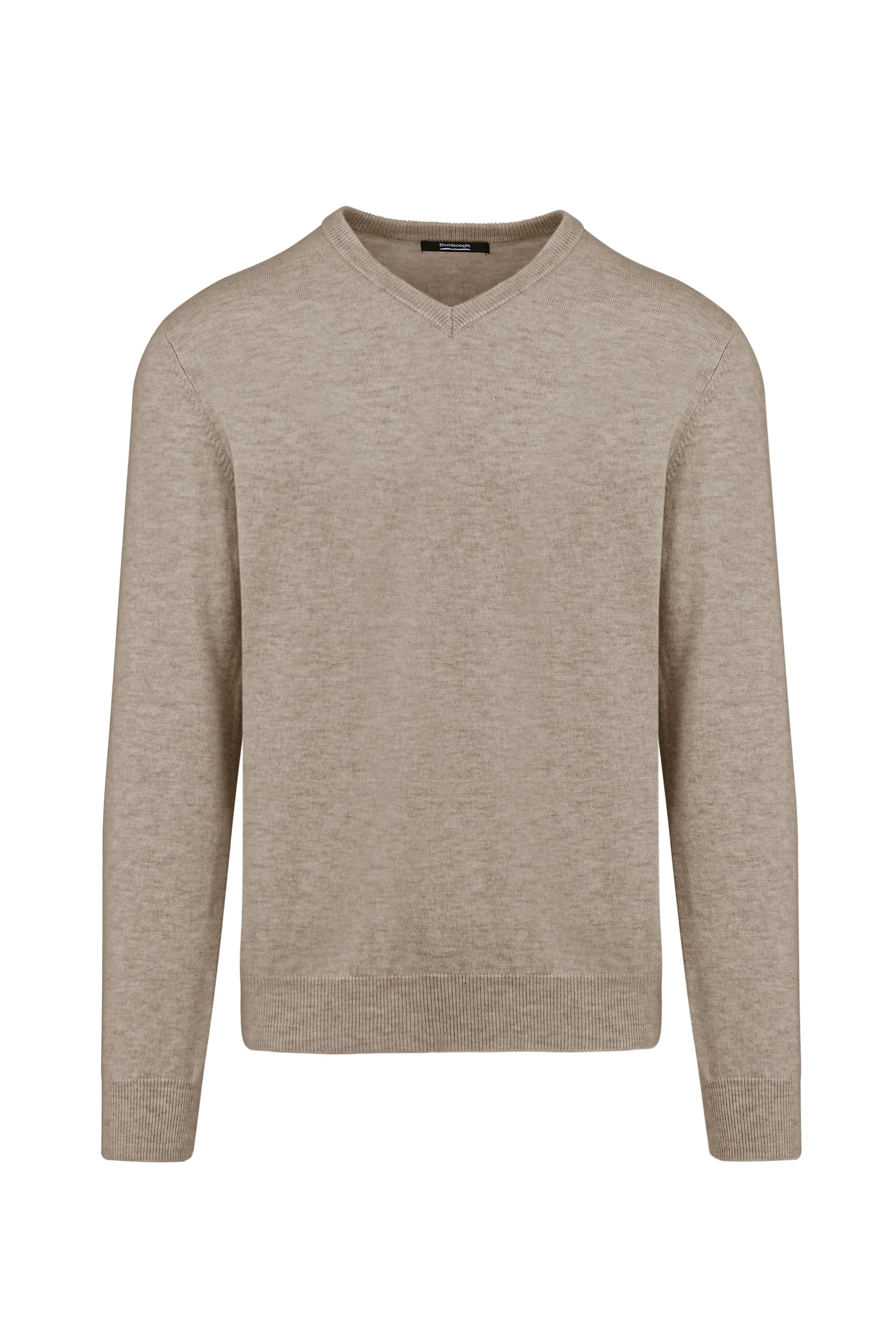 Maglione con scollo a V in lana merino - Image 7