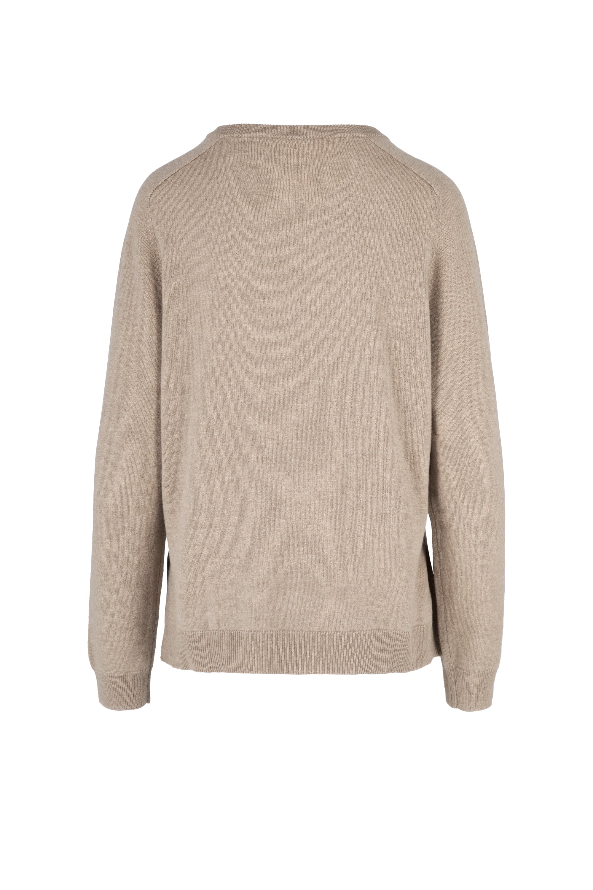 Maglione donna in lana merinos con scollo a V regular fit - Image 8