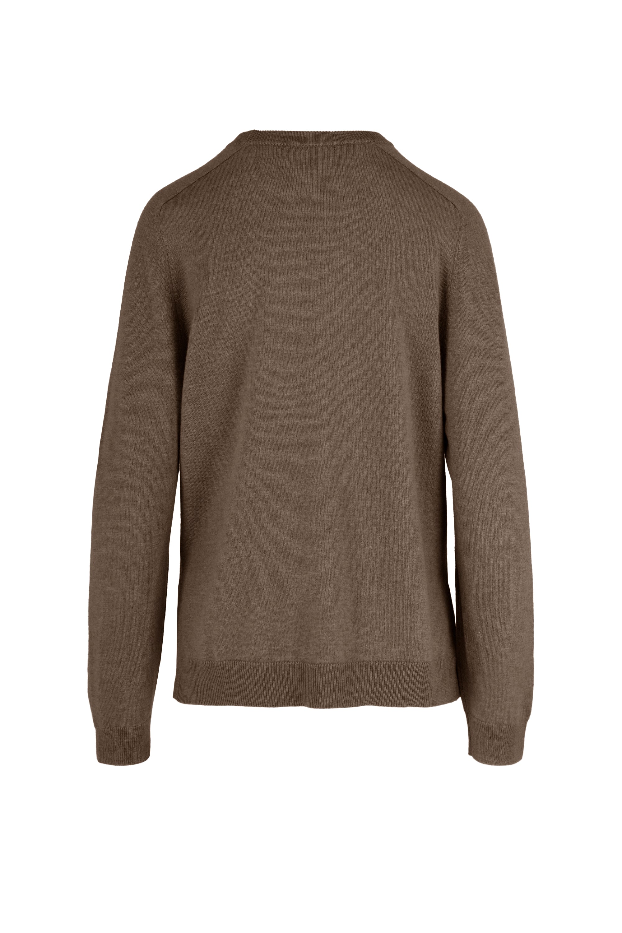 Maglione girocollo da donna in lana merinos a manica lunga - Image 6