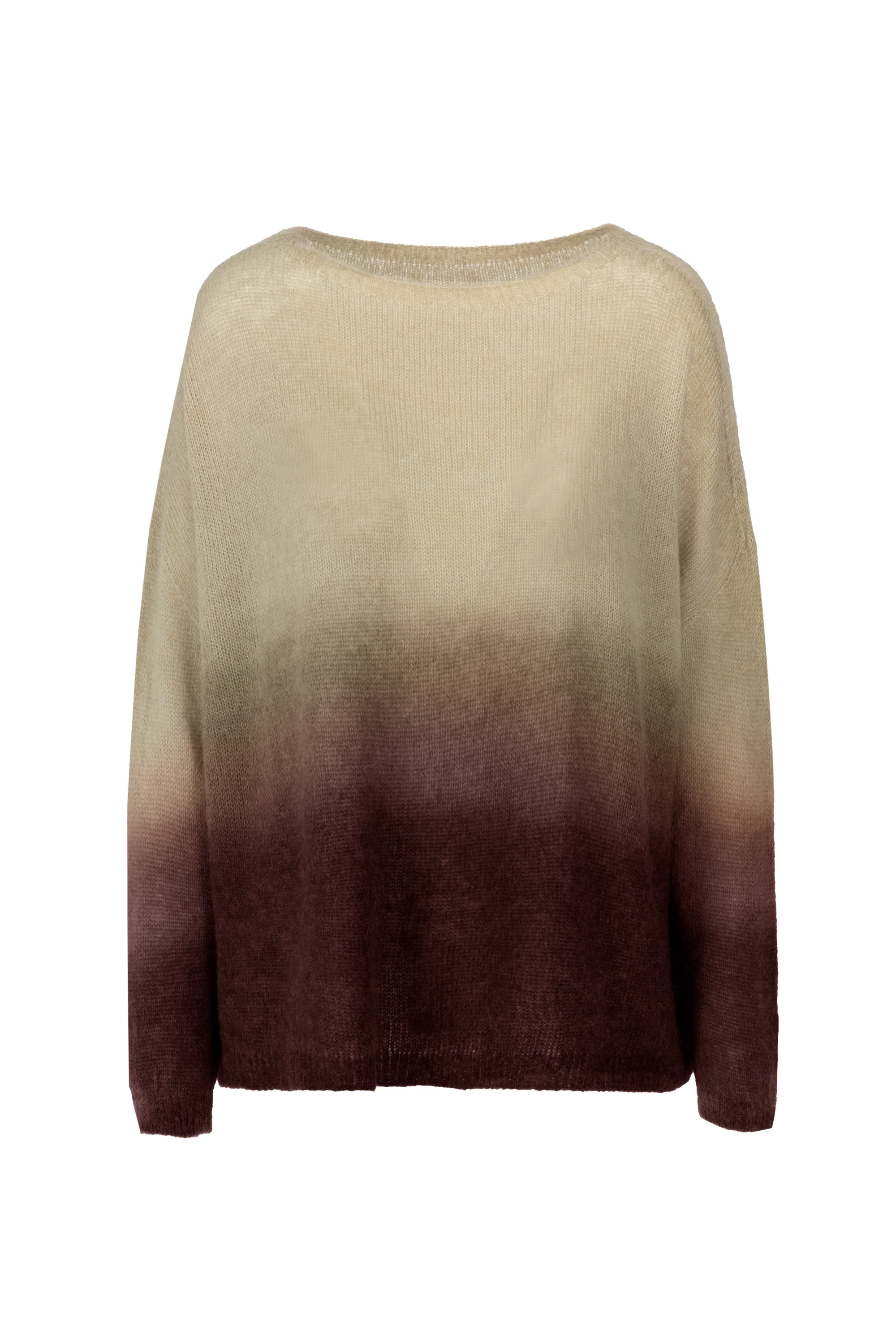 Maglione girocollo in misto alpaca
