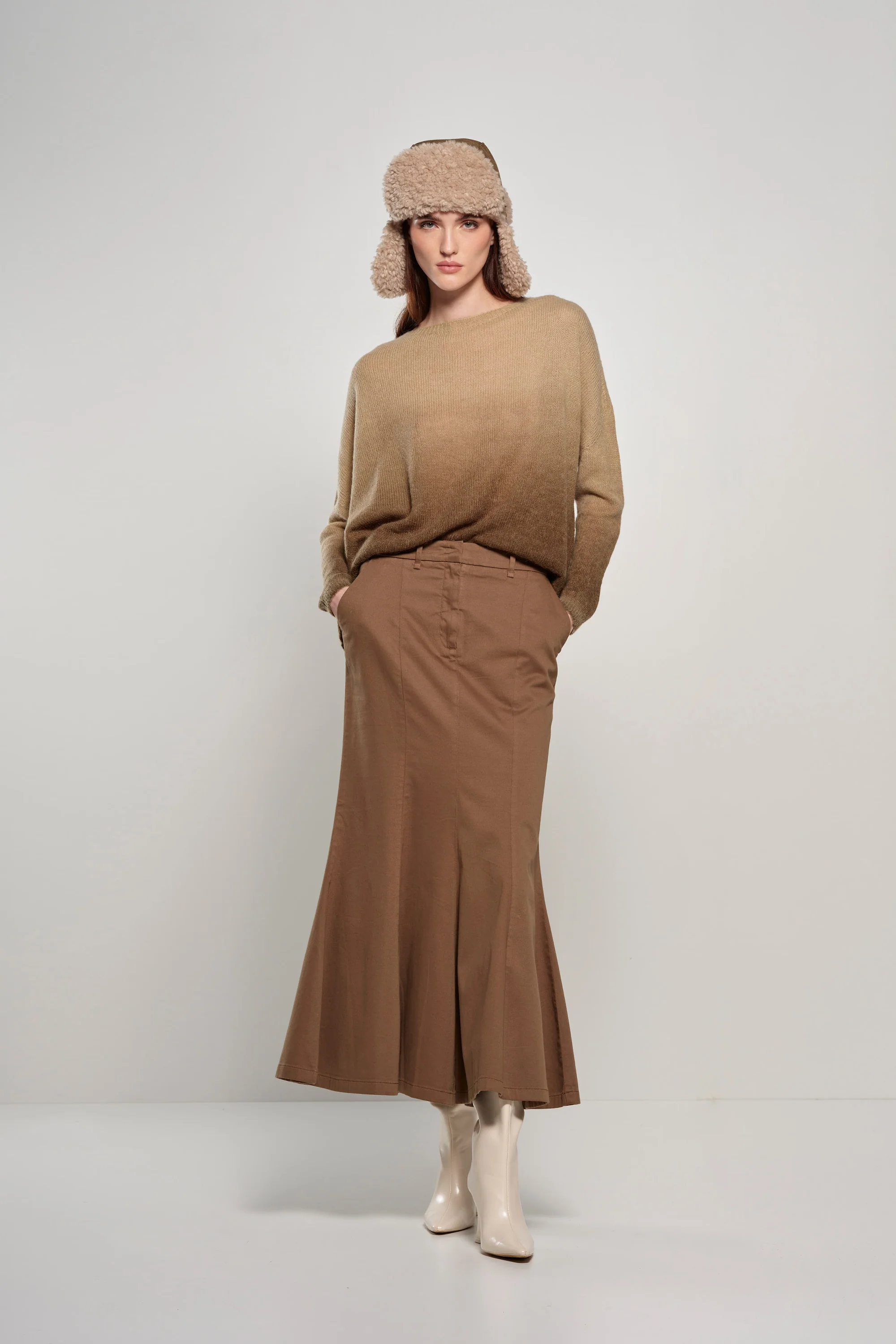 Maglione girocollo in misto alpaca - Image 8