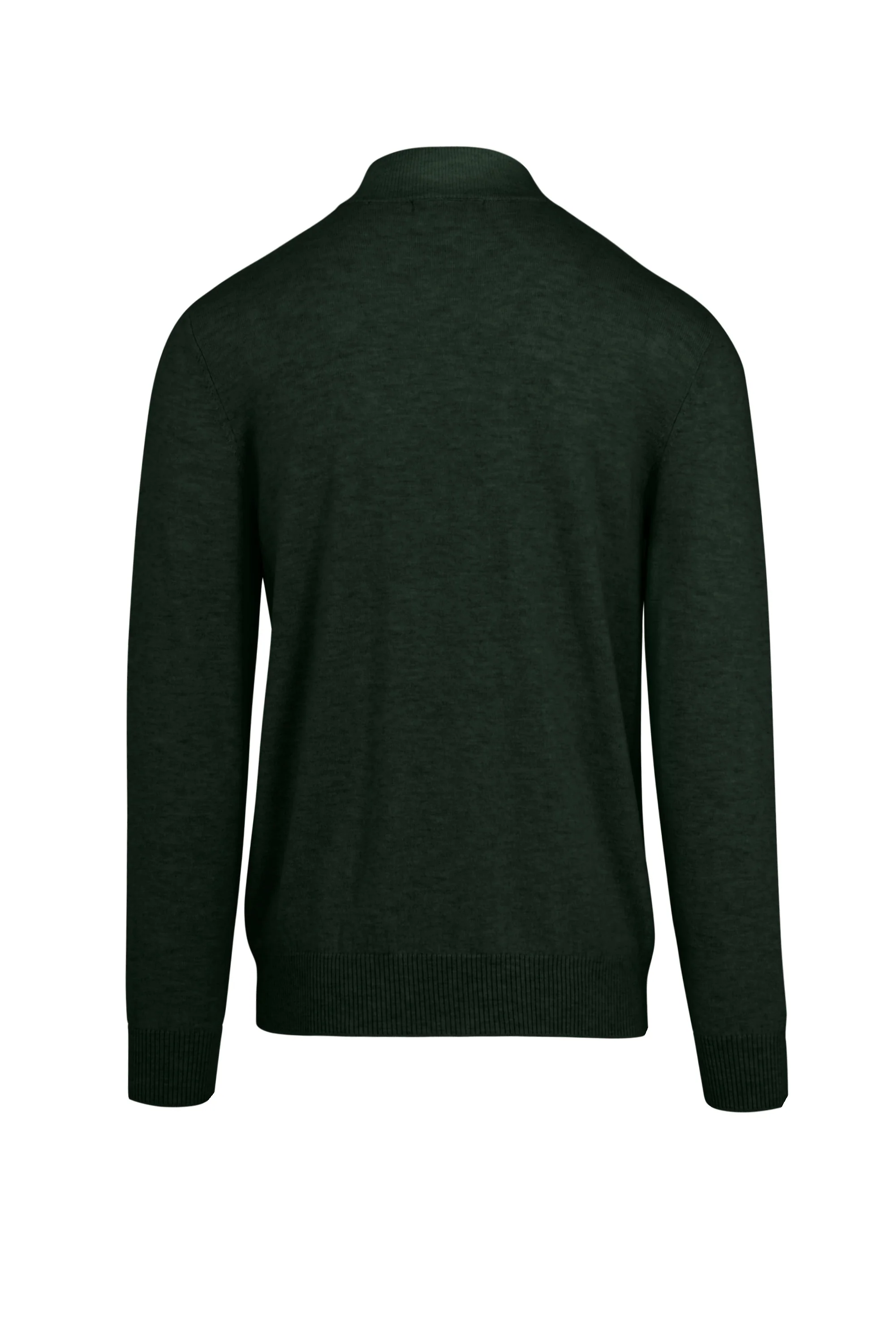 Maglione in lana merino con collo alto e zip - Image 14