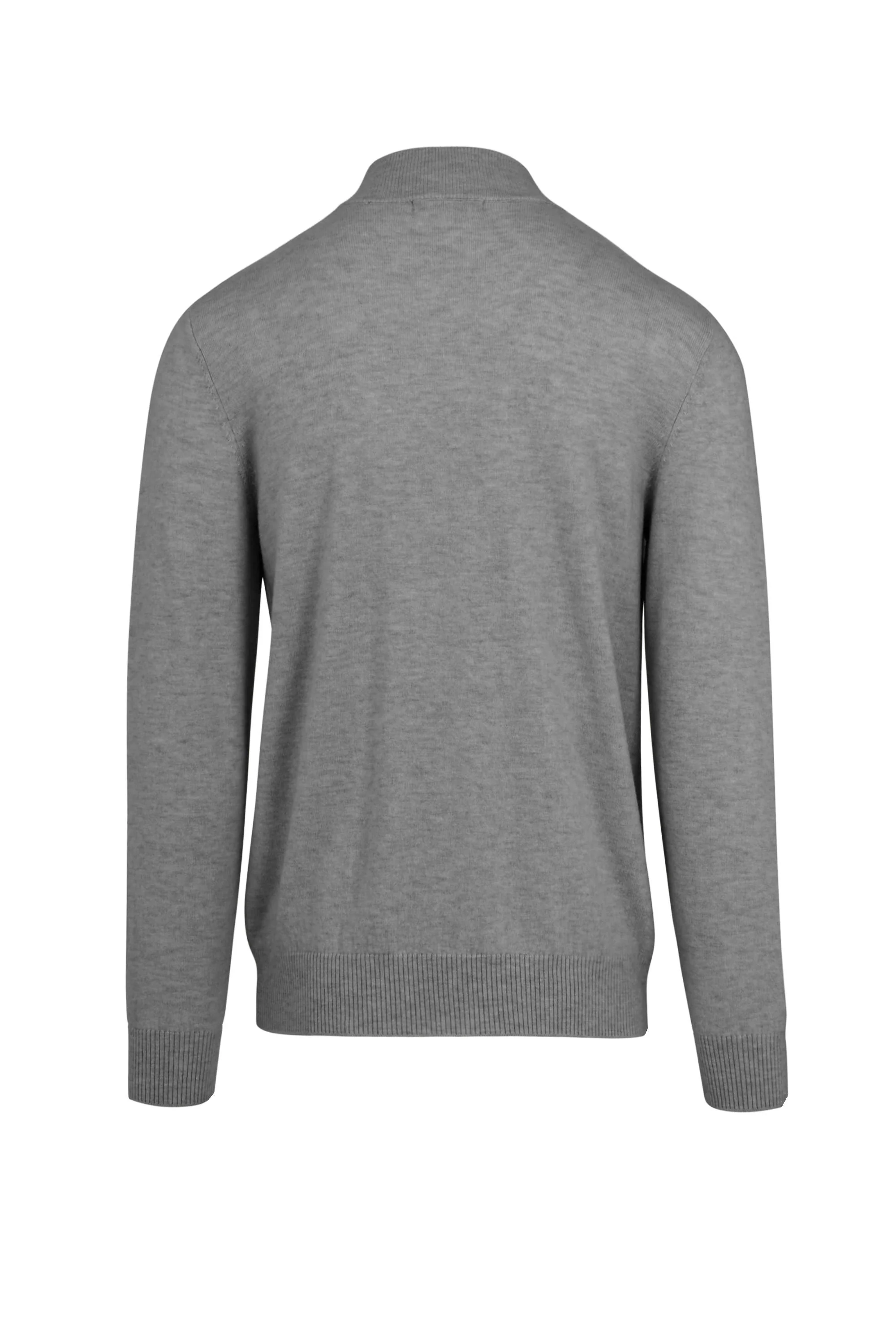 Maglione in lana merino con collo alto e zip - Image 2