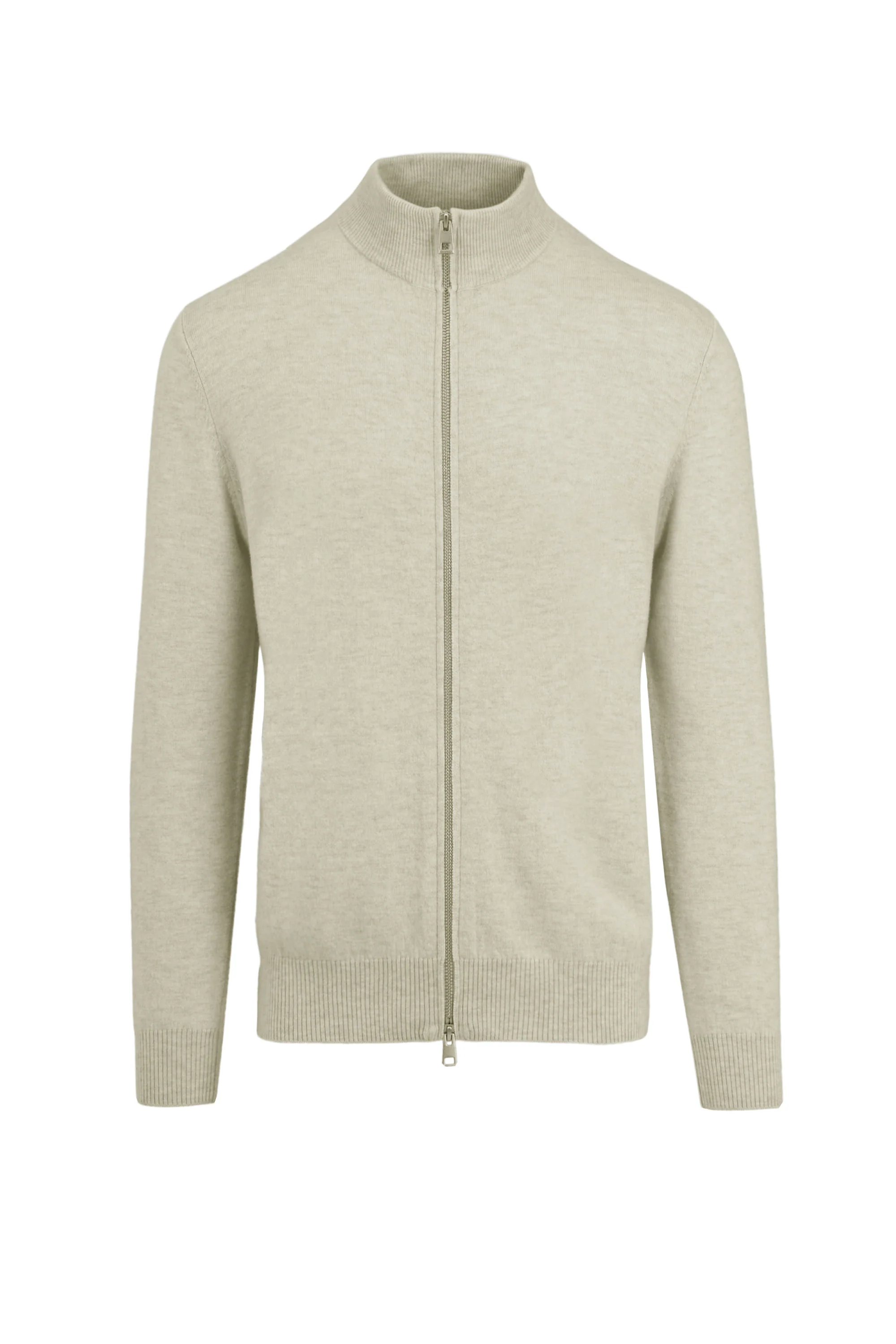 Maglione in lana merino con collo alto e zip - Image 5