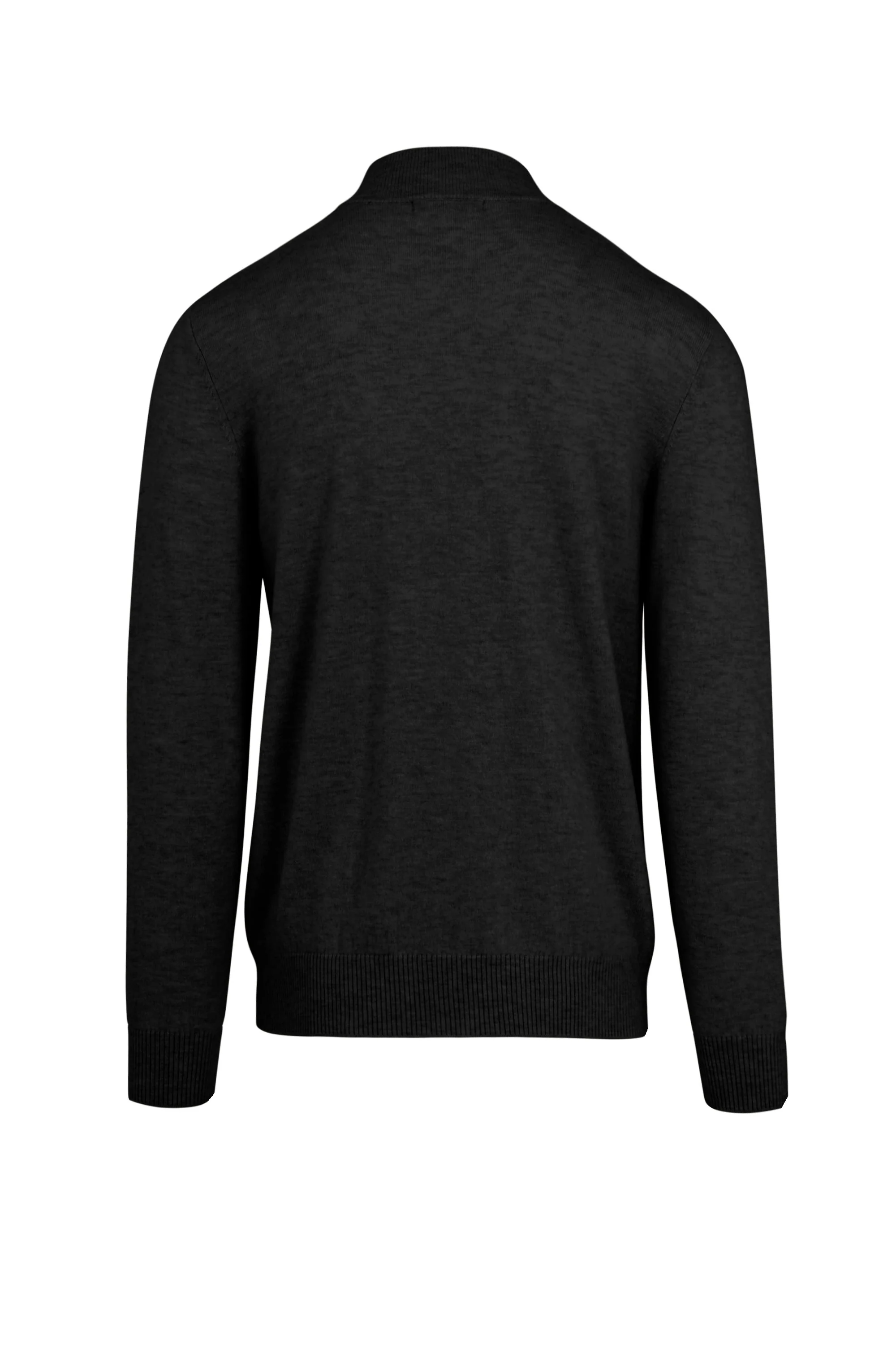 Maglione in lana merino con collo alto e zip - Image 8