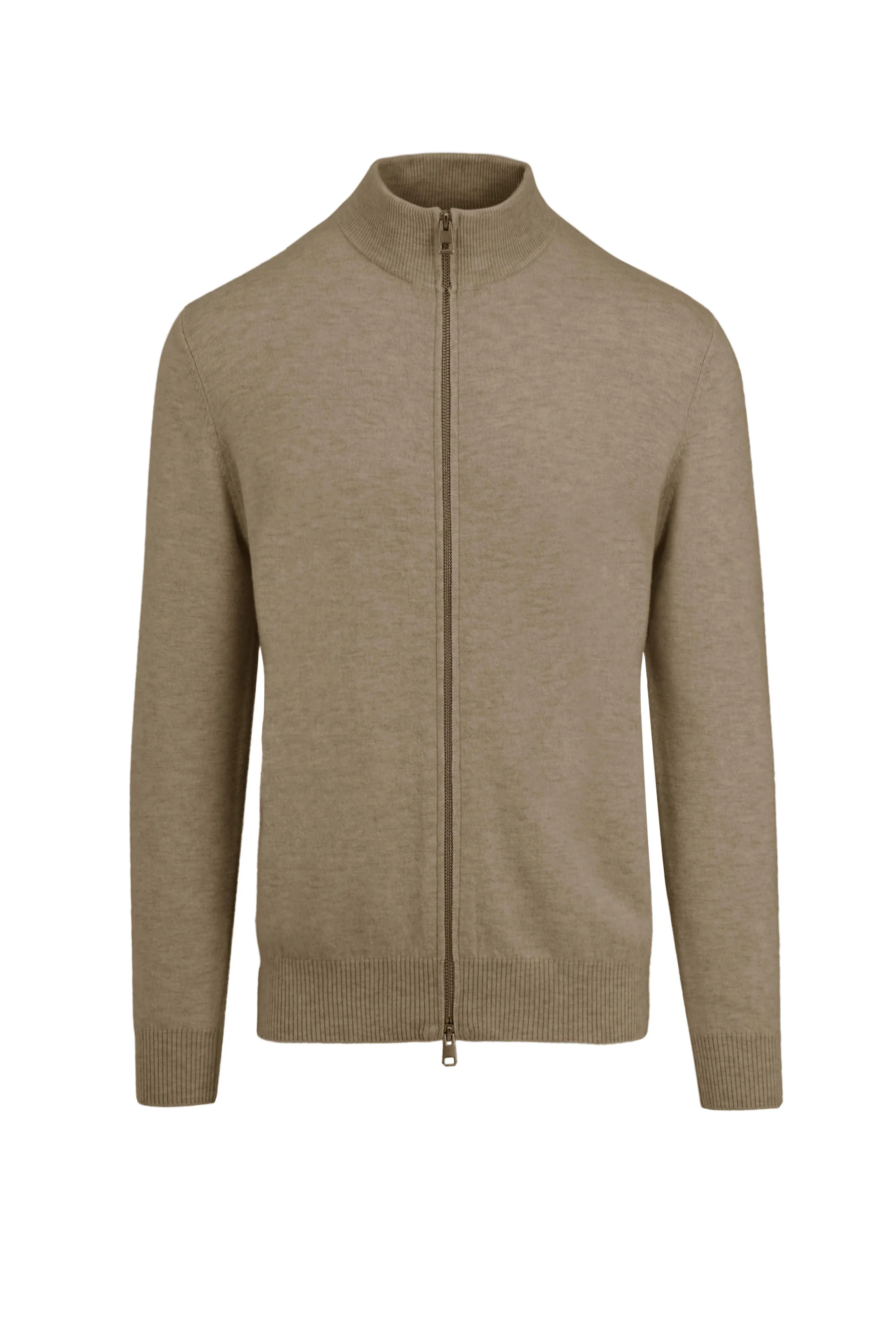 Maglione in lana merino con collo alto e zip - Image 9