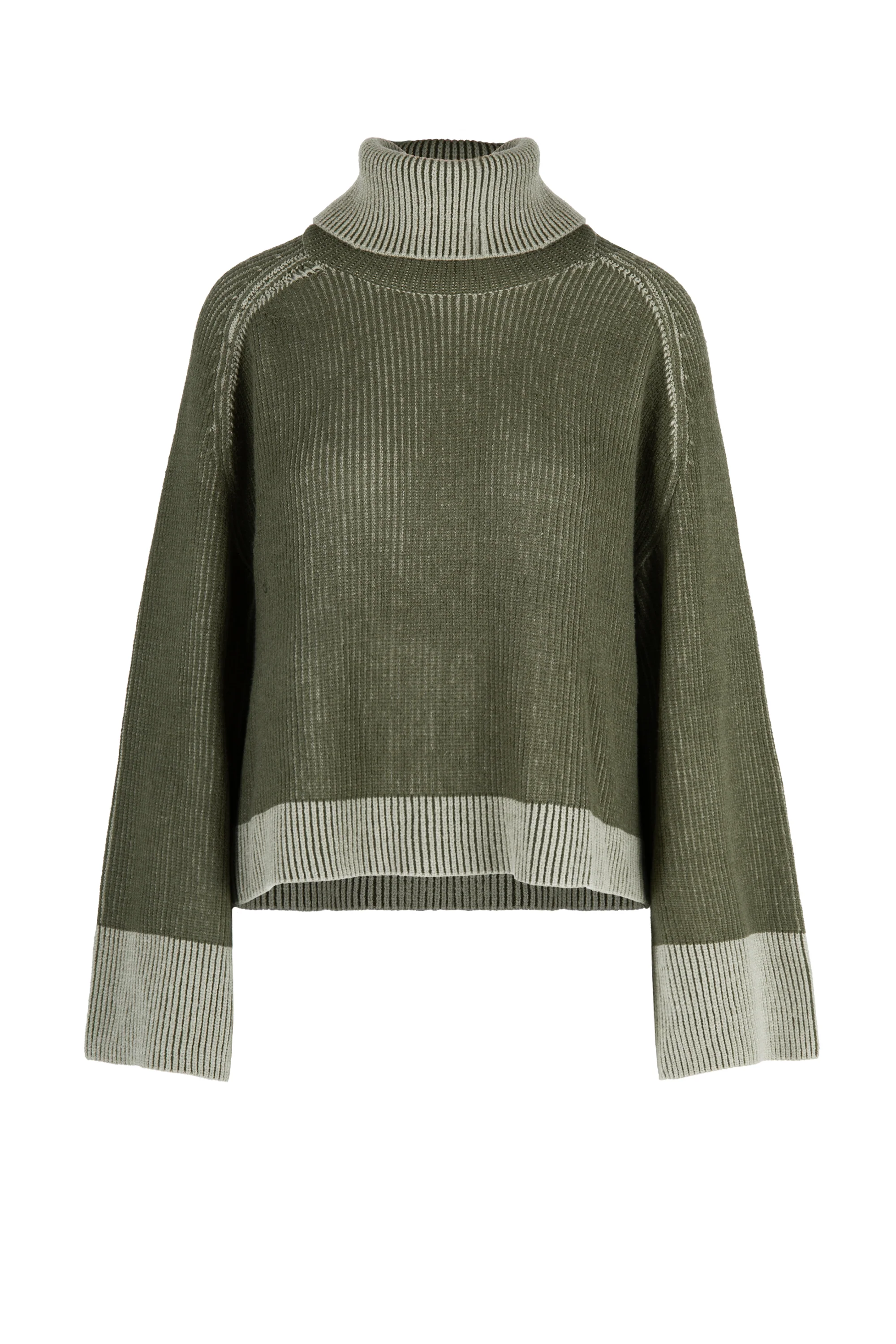 Maglione in misto viscosa con collo alto - Image 5