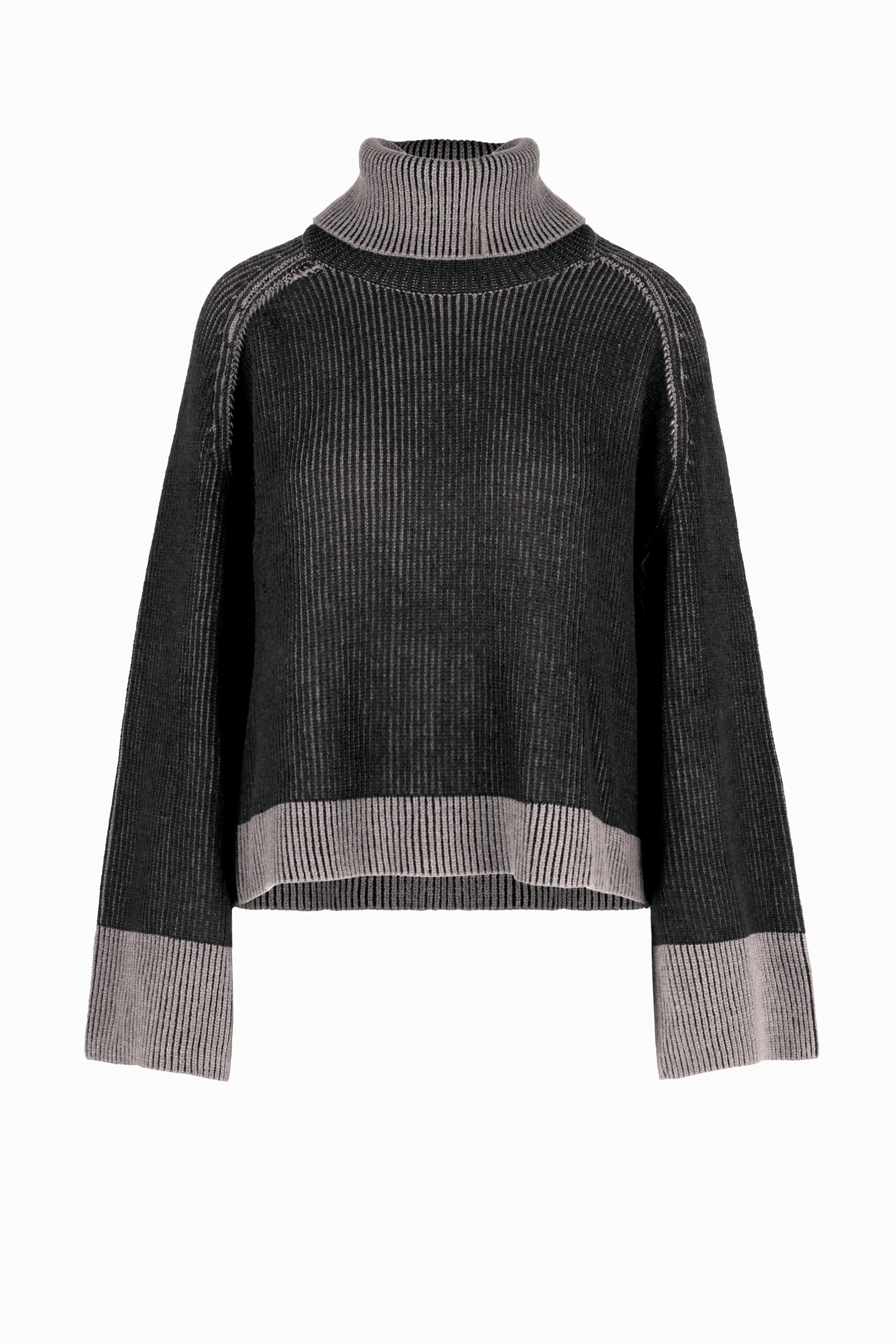 Maglione in misto viscosa con collo alto - Image 7