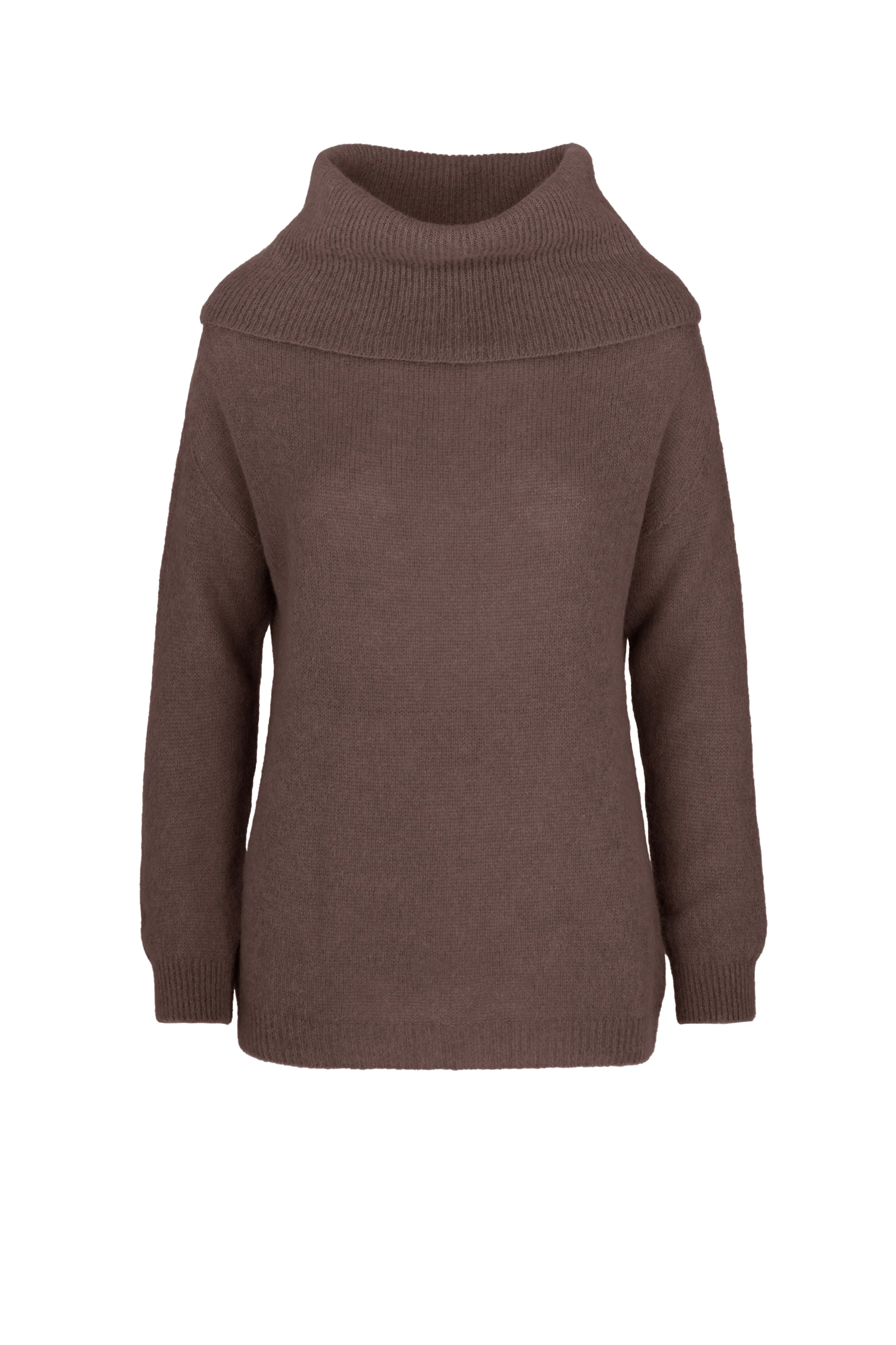 Maglione senza cuciture in misto alpaca con collo avvolgente - Image 4