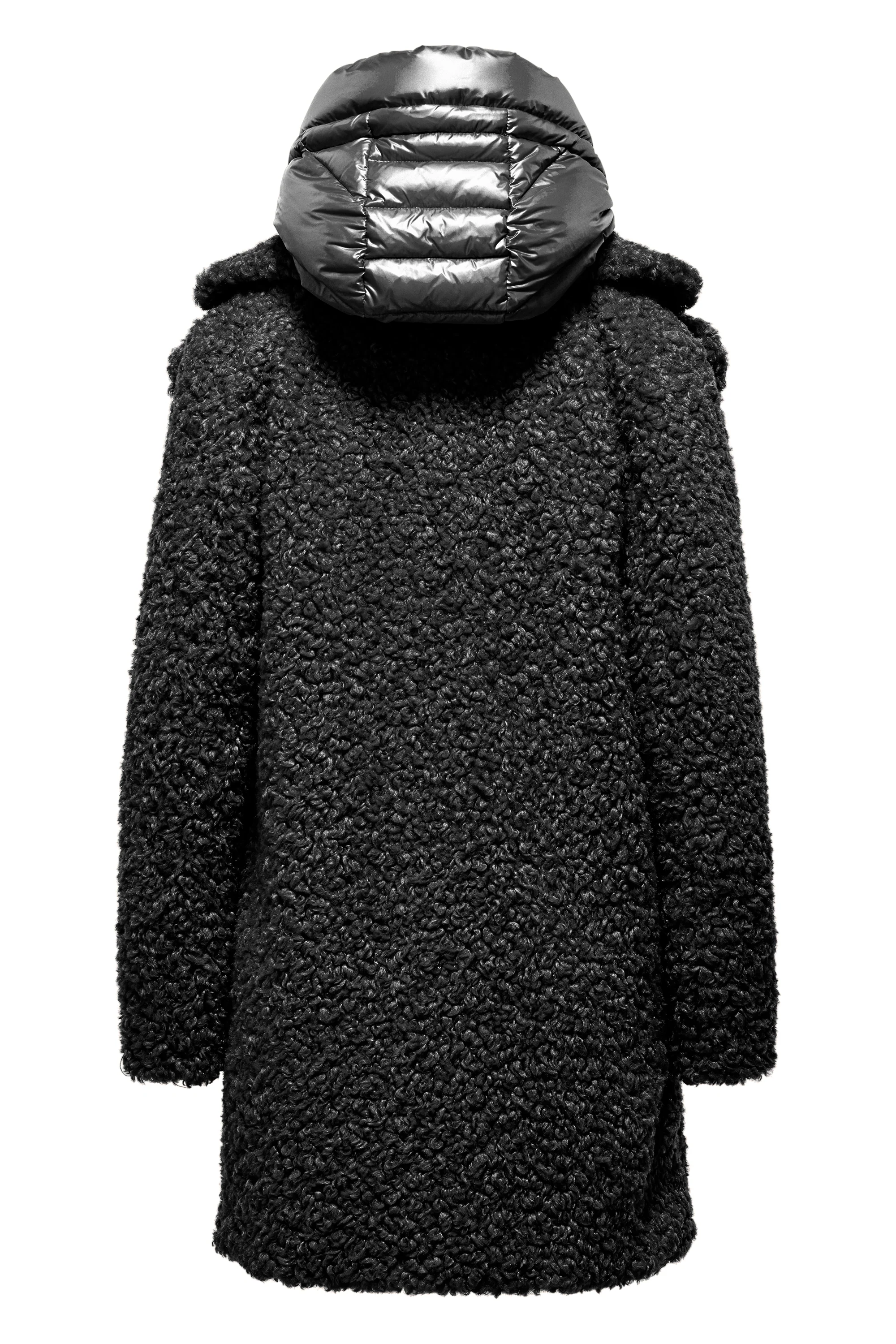 Odessa Overcoat - Cappotto lungo in ecopelliccia effetto agnellino - Image 3