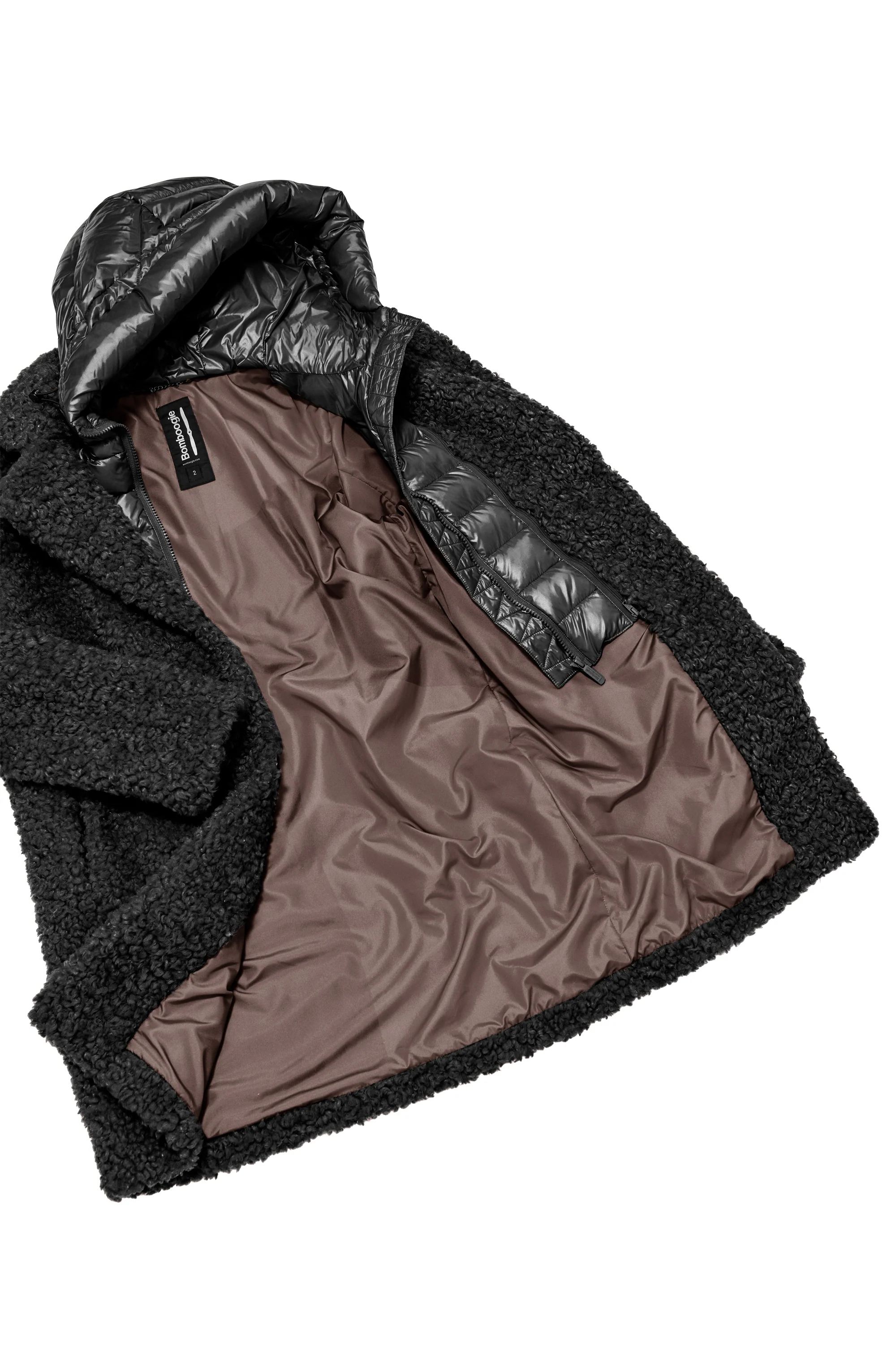 Odessa Overcoat - Cappotto lungo in ecopelliccia effetto agnellino - Image 4