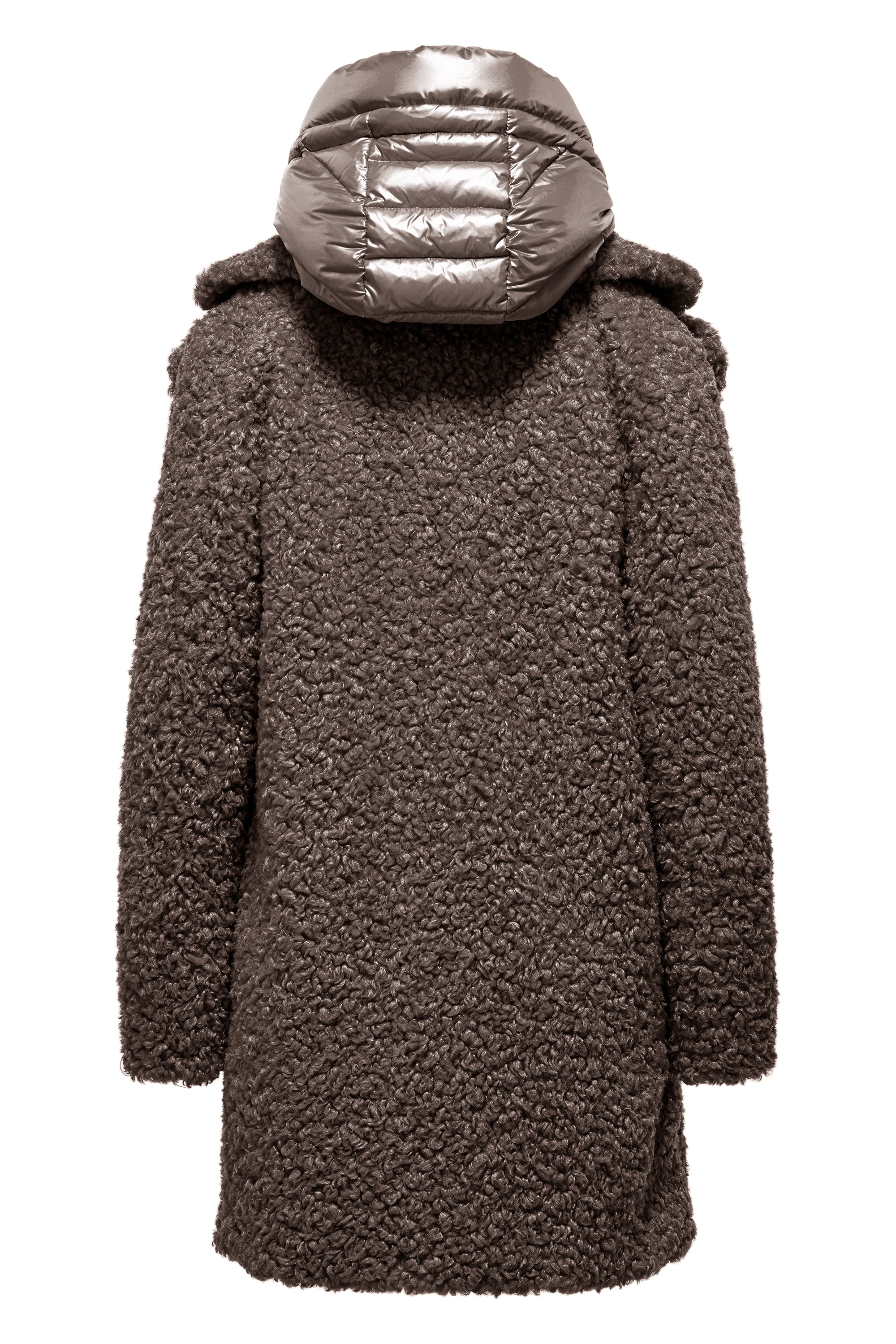 Odessa Overcoat - Cappotto lungo in ecopelliccia effetto agnellino - Image 9