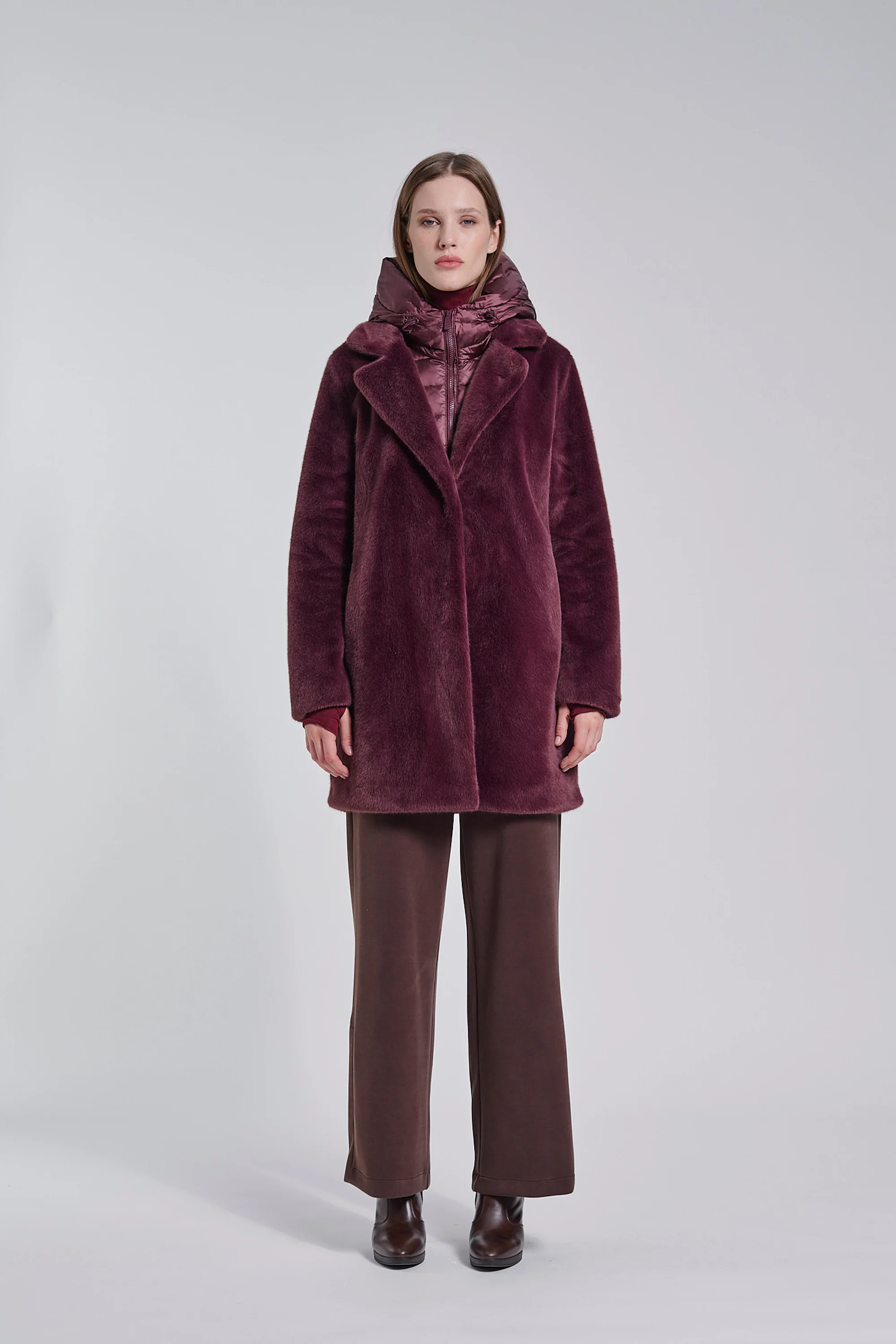 Odessa Overcoat - Cappotto lungo in ecopelliccia effetto lapin - Image 42