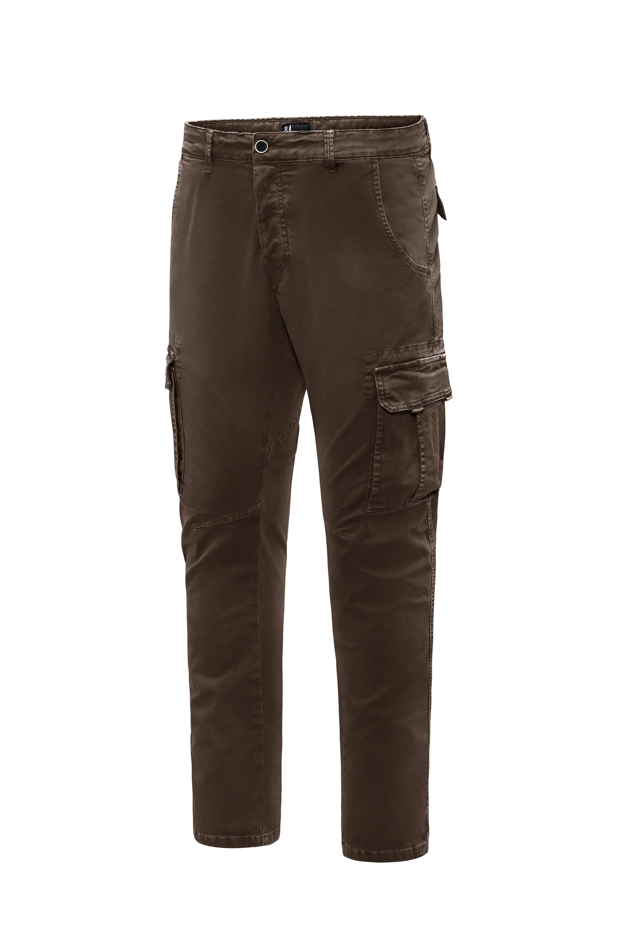 Pantalone cargo slim con tasche a soffietto laterali - Image 2