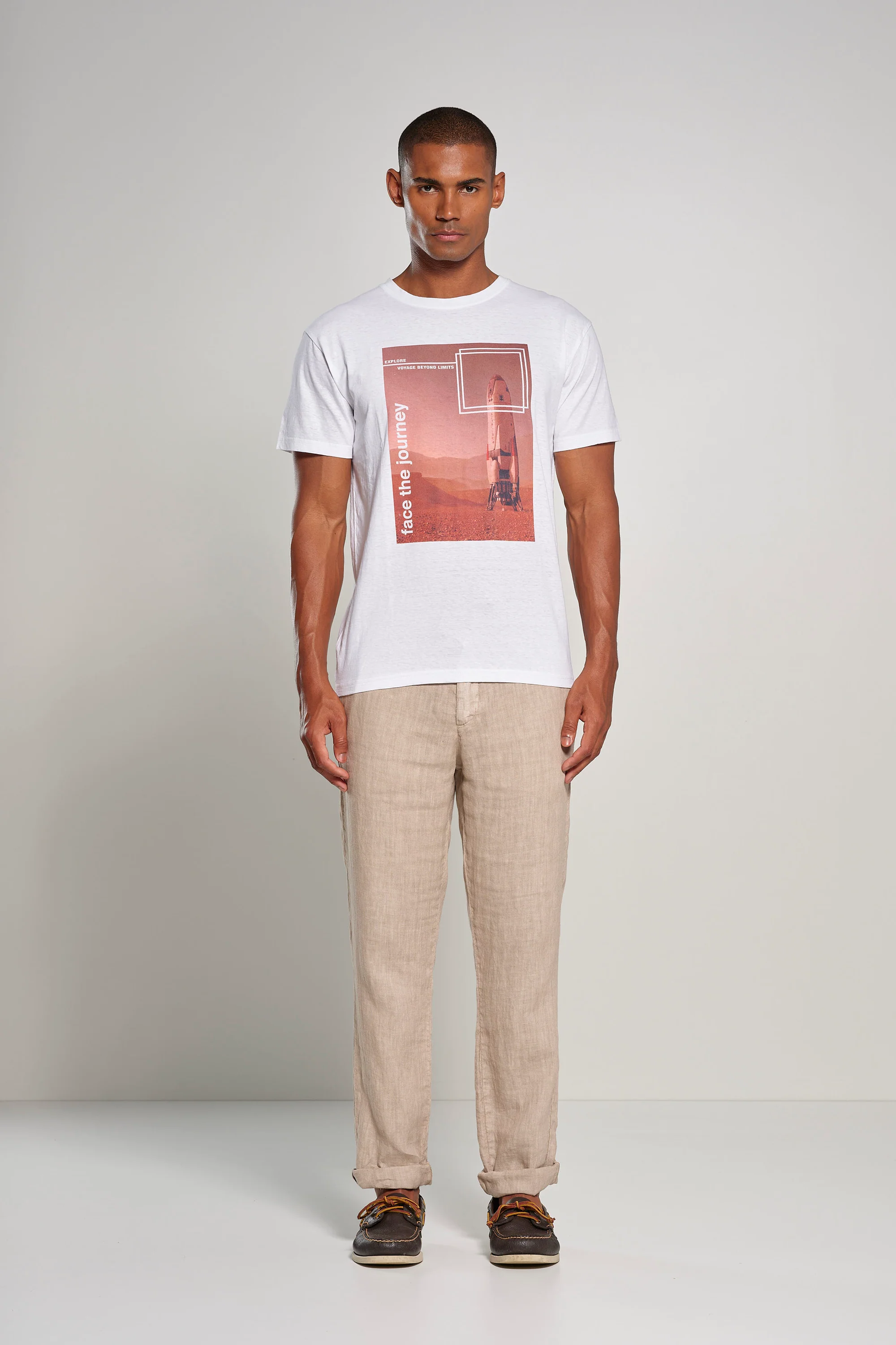 Pantalone jogger fit in puro lino - Image 16