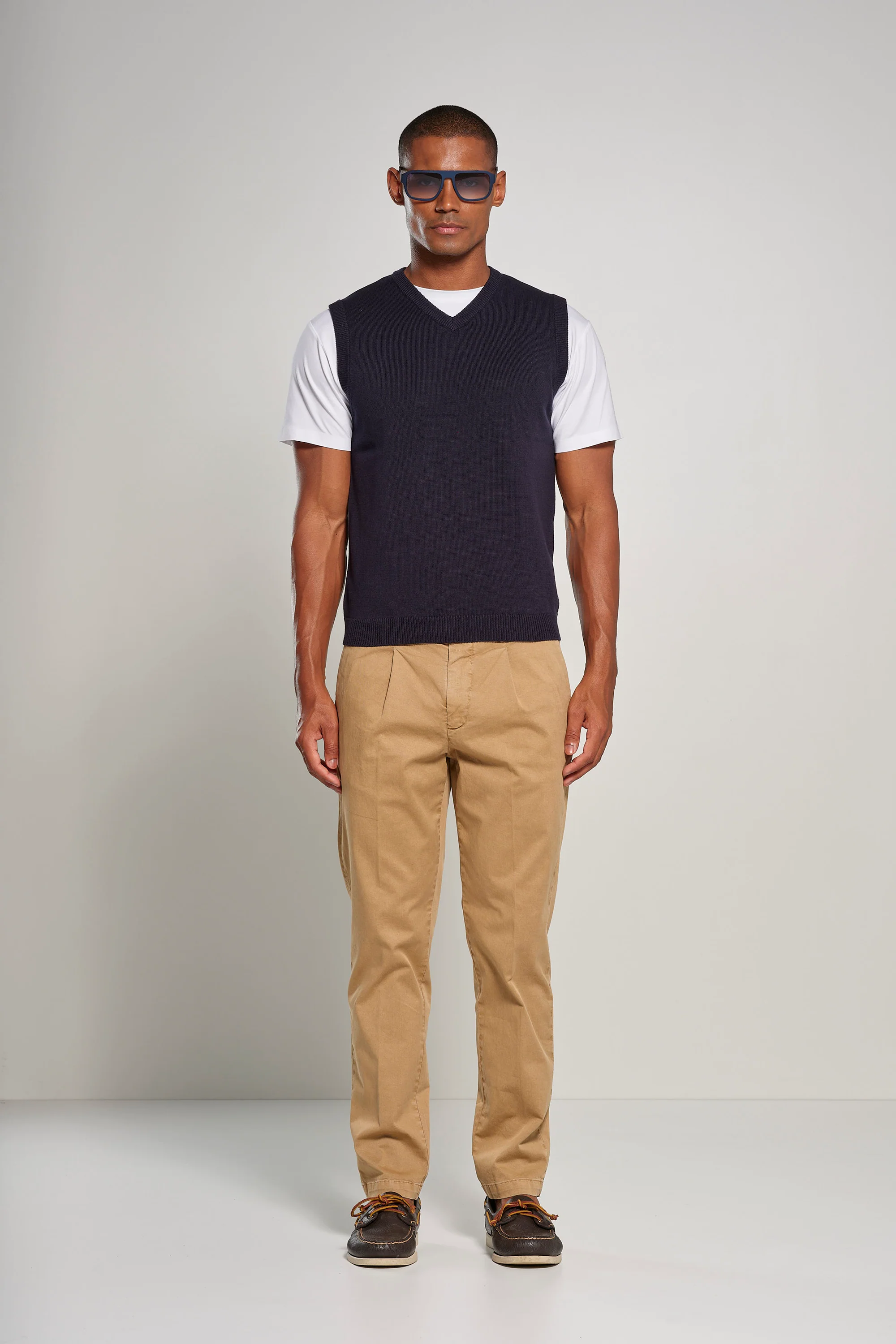 Pantalone tapered fit in gabardina di cotone - Image 30