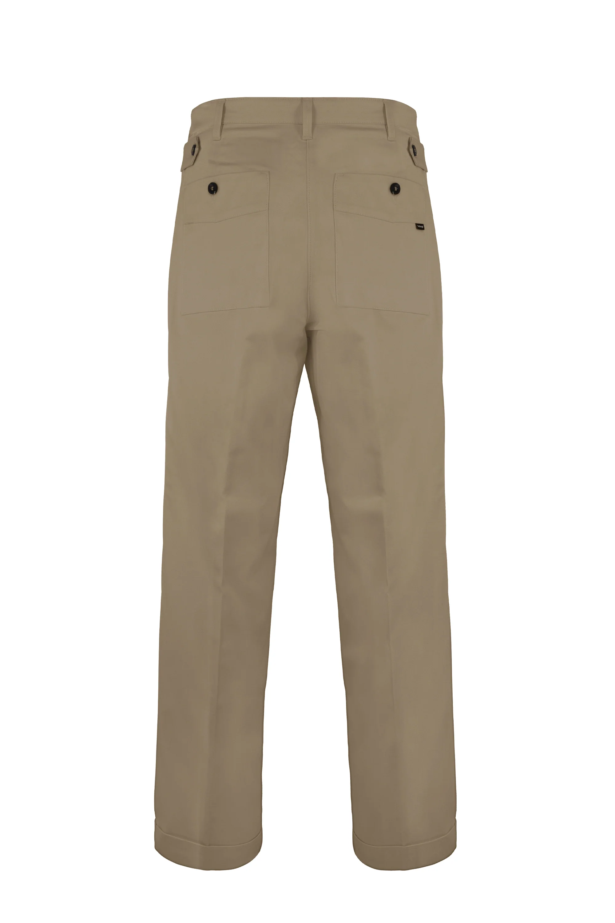Pantalone wide fit in cotone stretch - Image 11
