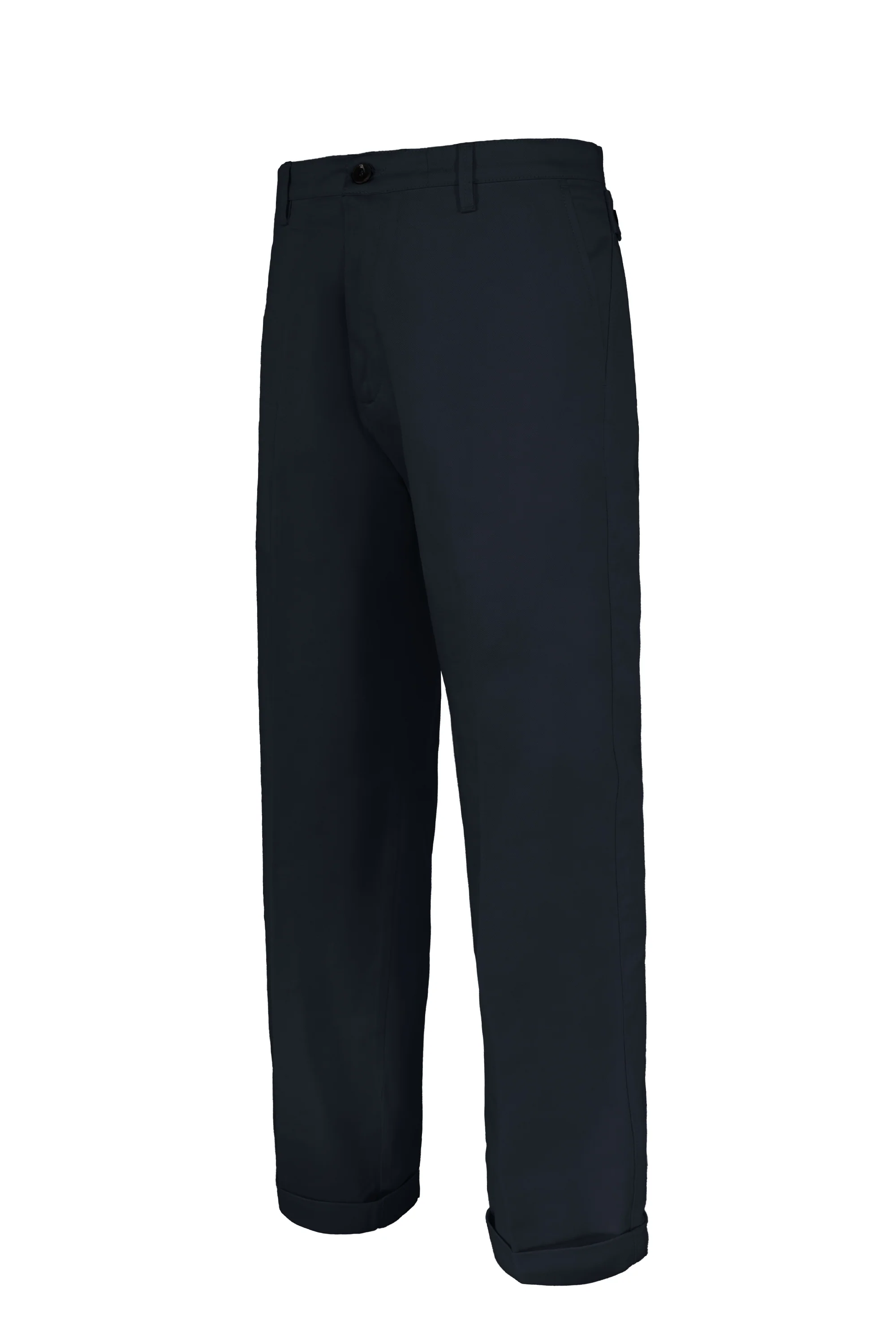 Pantalone wide fit in cotone stretch - Image 14