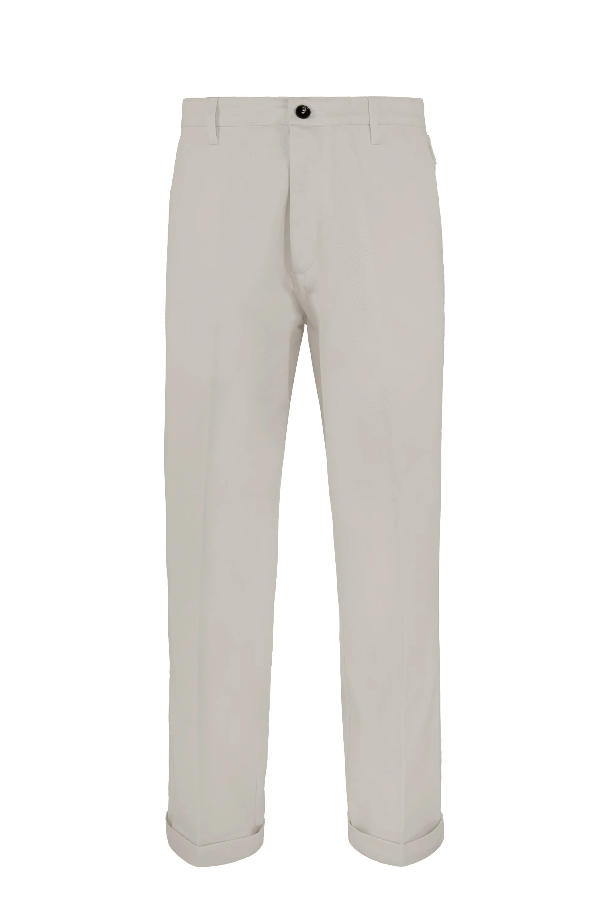 Pantalone wide fit in cotone stretch - Image 5