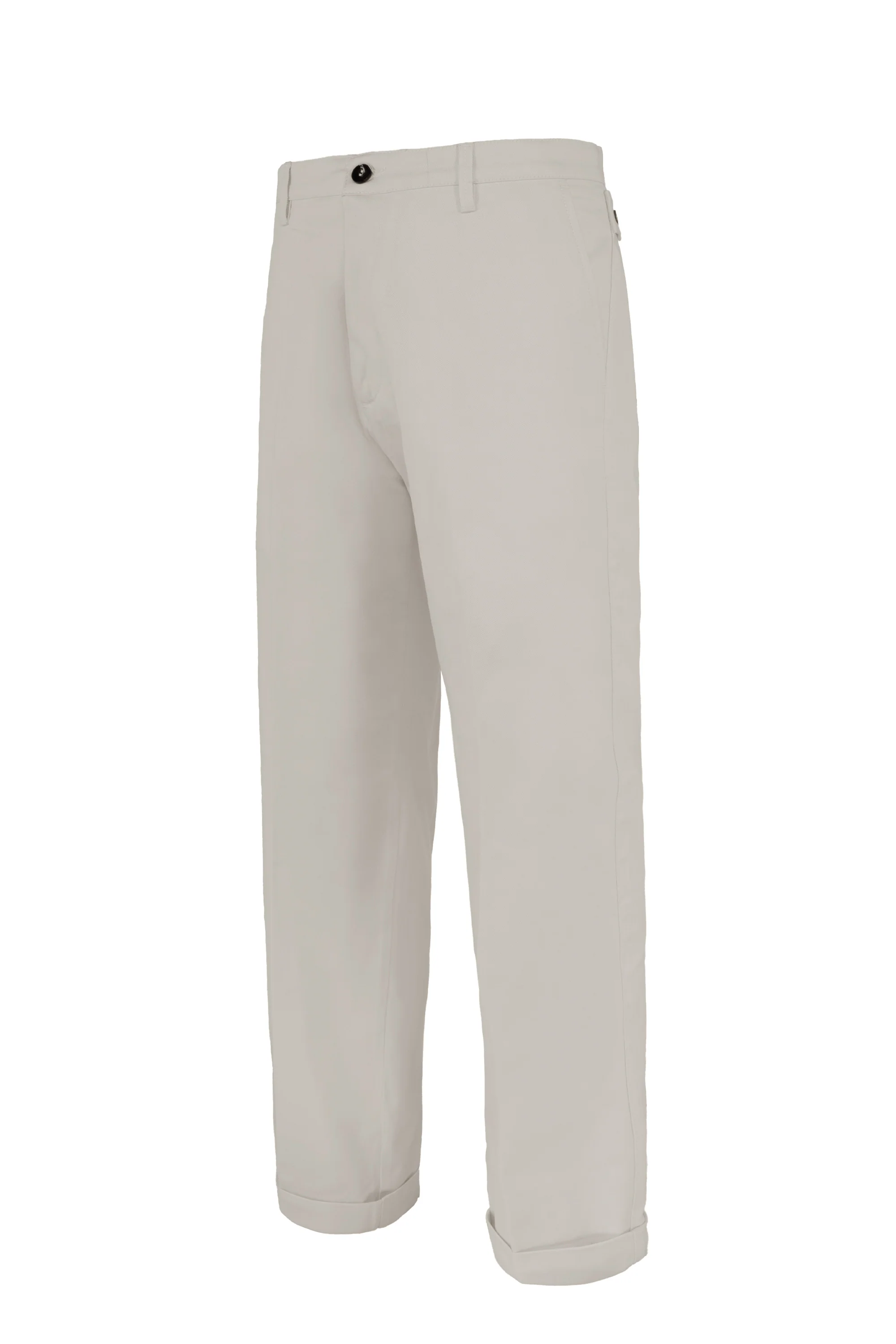 Pantalone wide fit in cotone stretch - Image 6