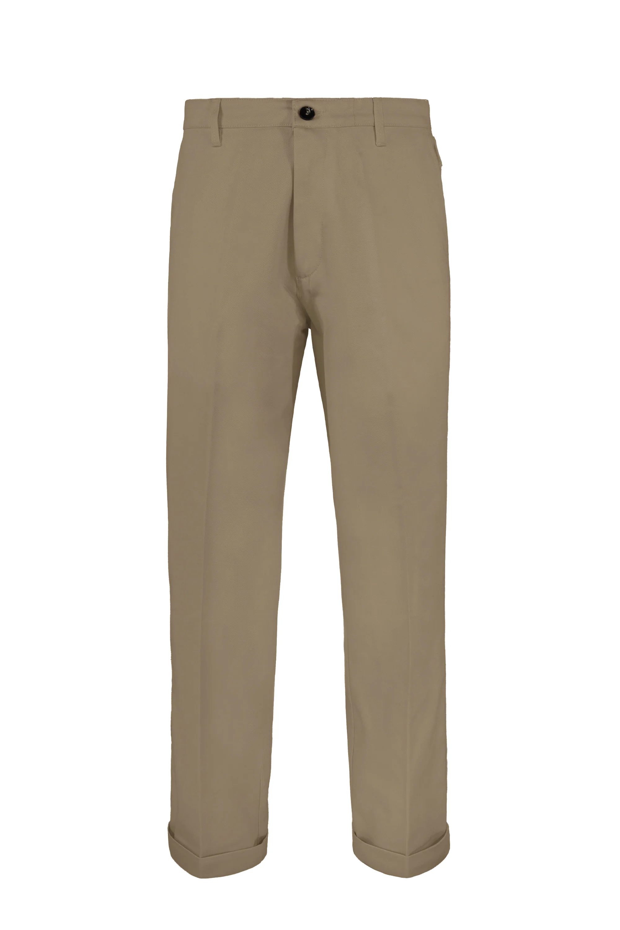 Pantalone wide fit in cotone stretch - Image 9