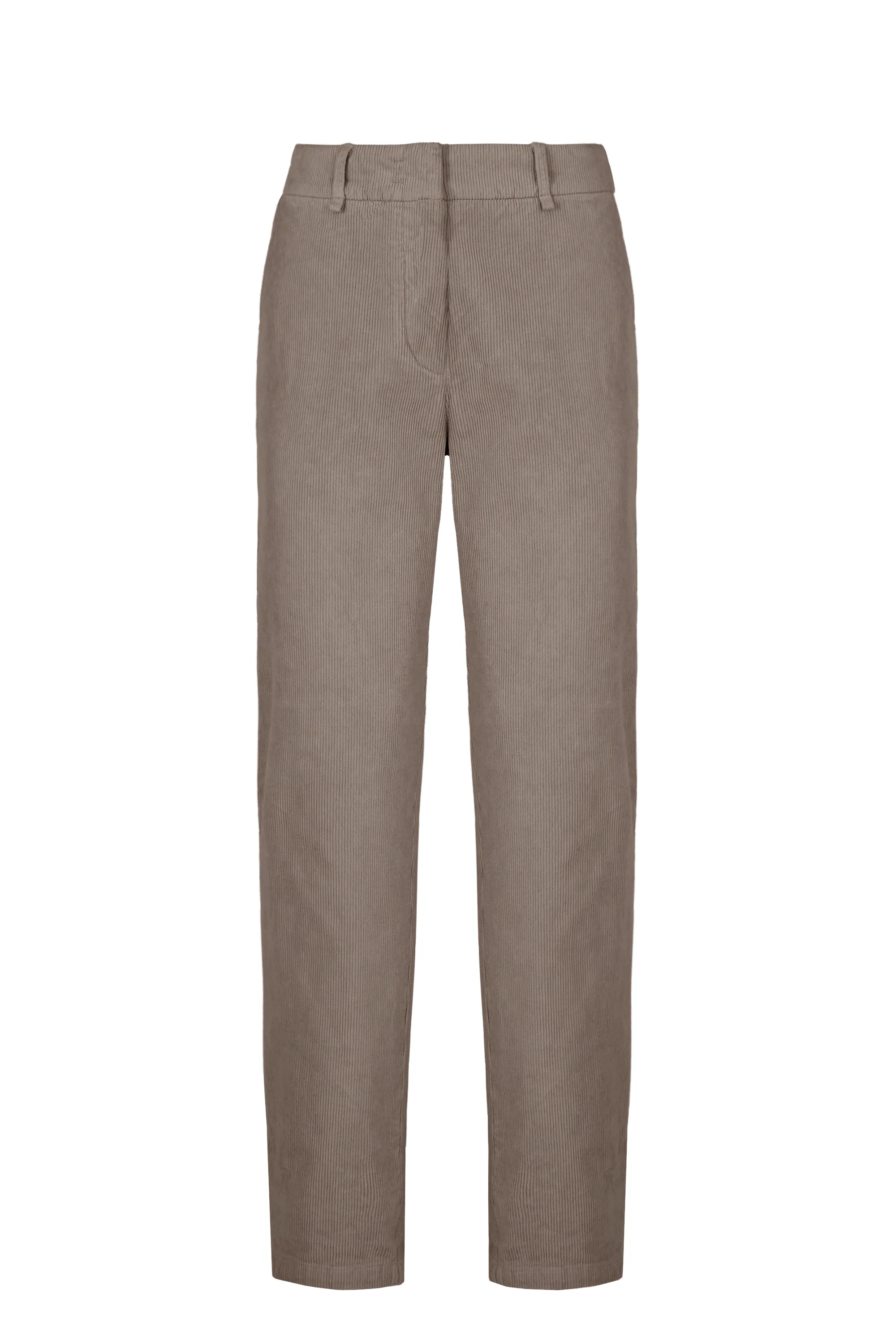 Pantaloni chino donna slim in velluto mille righe elasticizzato