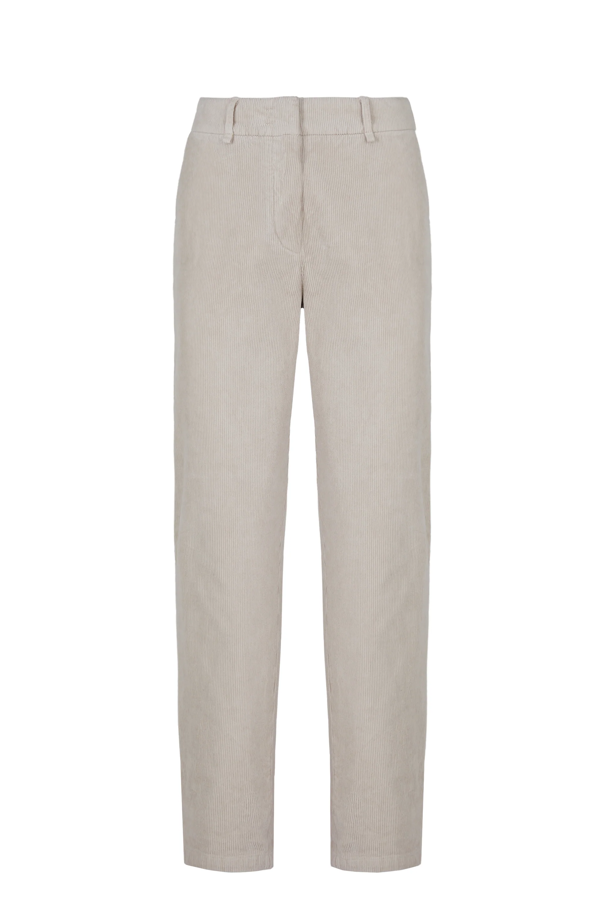 Pantaloni chino donna slim in velluto mille righe elasticizzato - Image 5