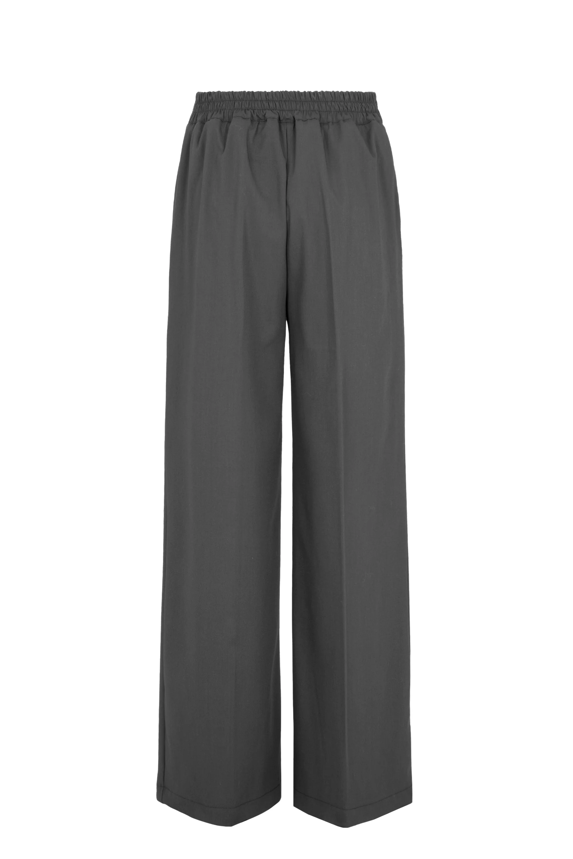 Pantaloni palazzo donna in misto lana leggeri a gamba larga - Image 5