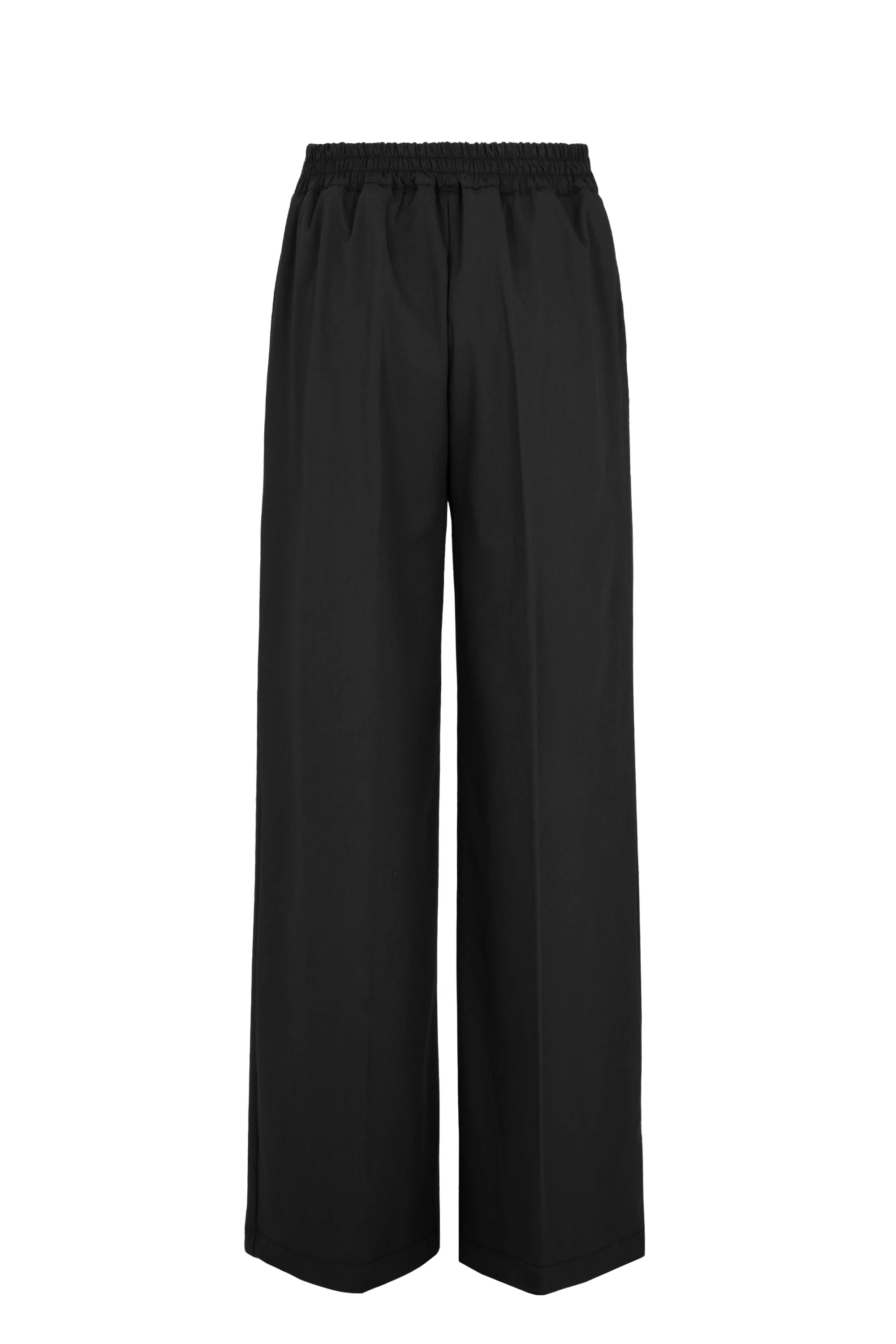 Pantaloni palazzo donna in misto lana leggeri a gamba larga - Image 8