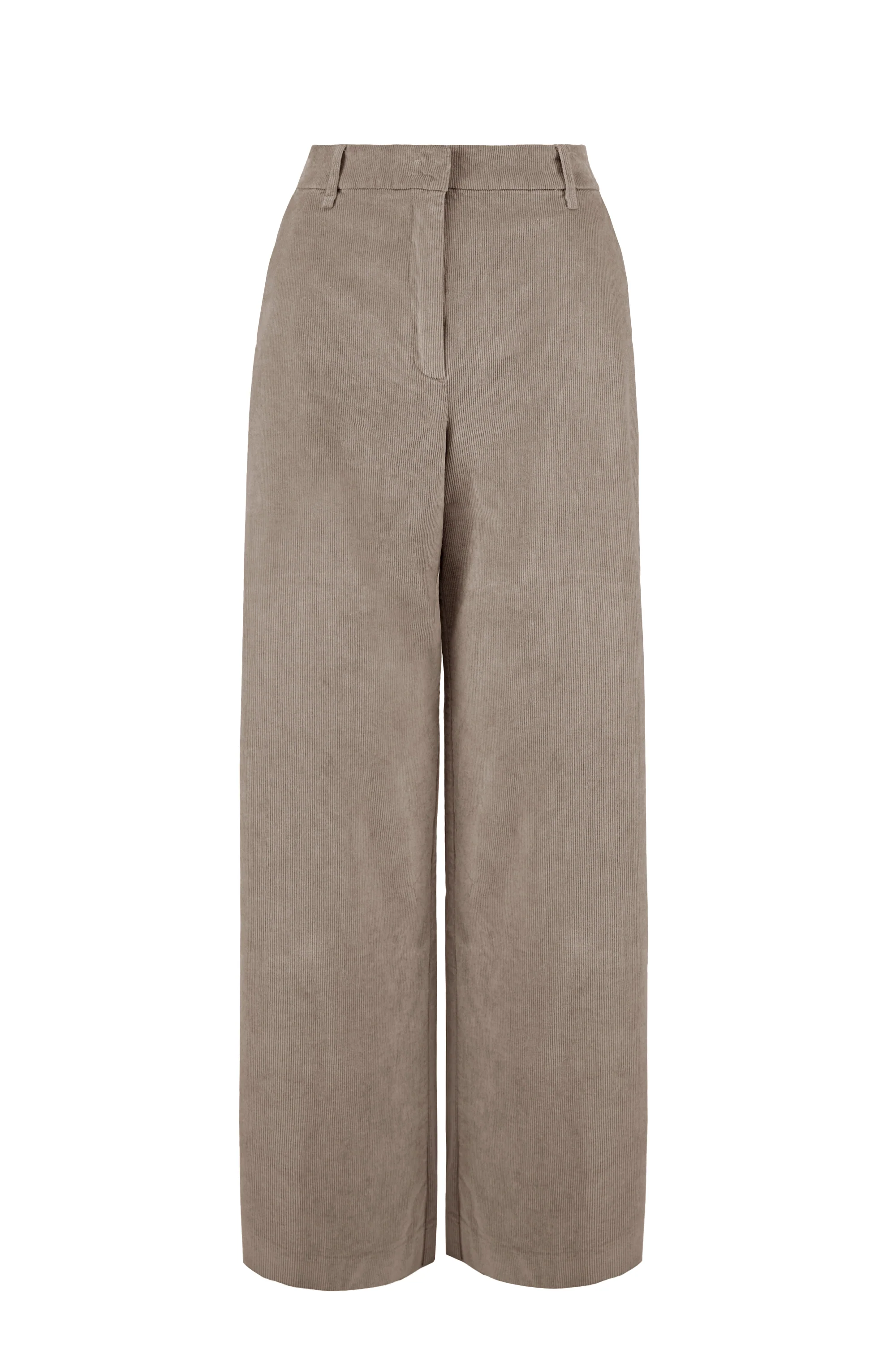Pantaloni palazzo donna in velluto mille righe gamba larga