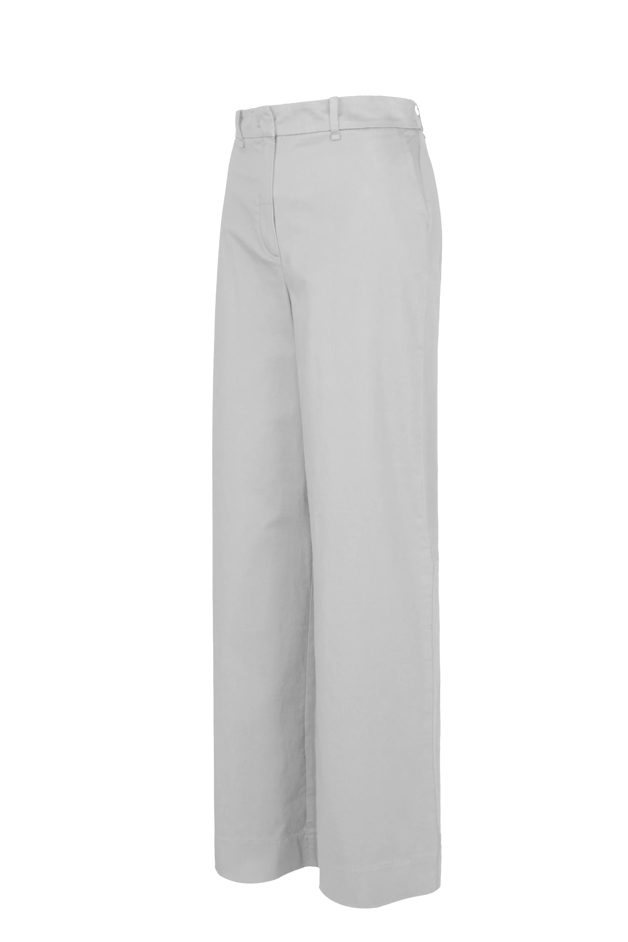 Pantaloni palazzo fit in cotone stretch - Image 2