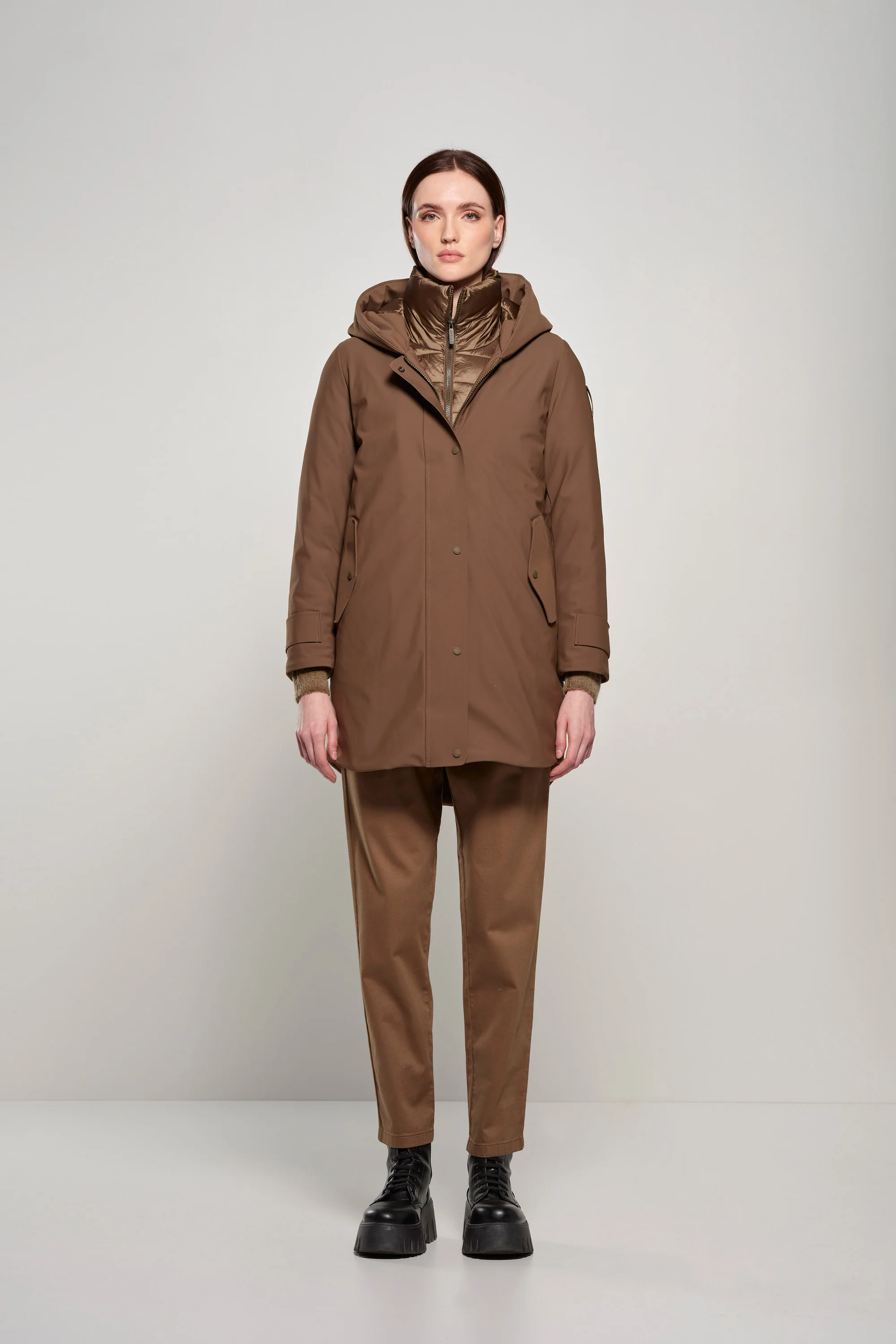 Parka corto imbottito Primaloft con cappuccio - Image 42