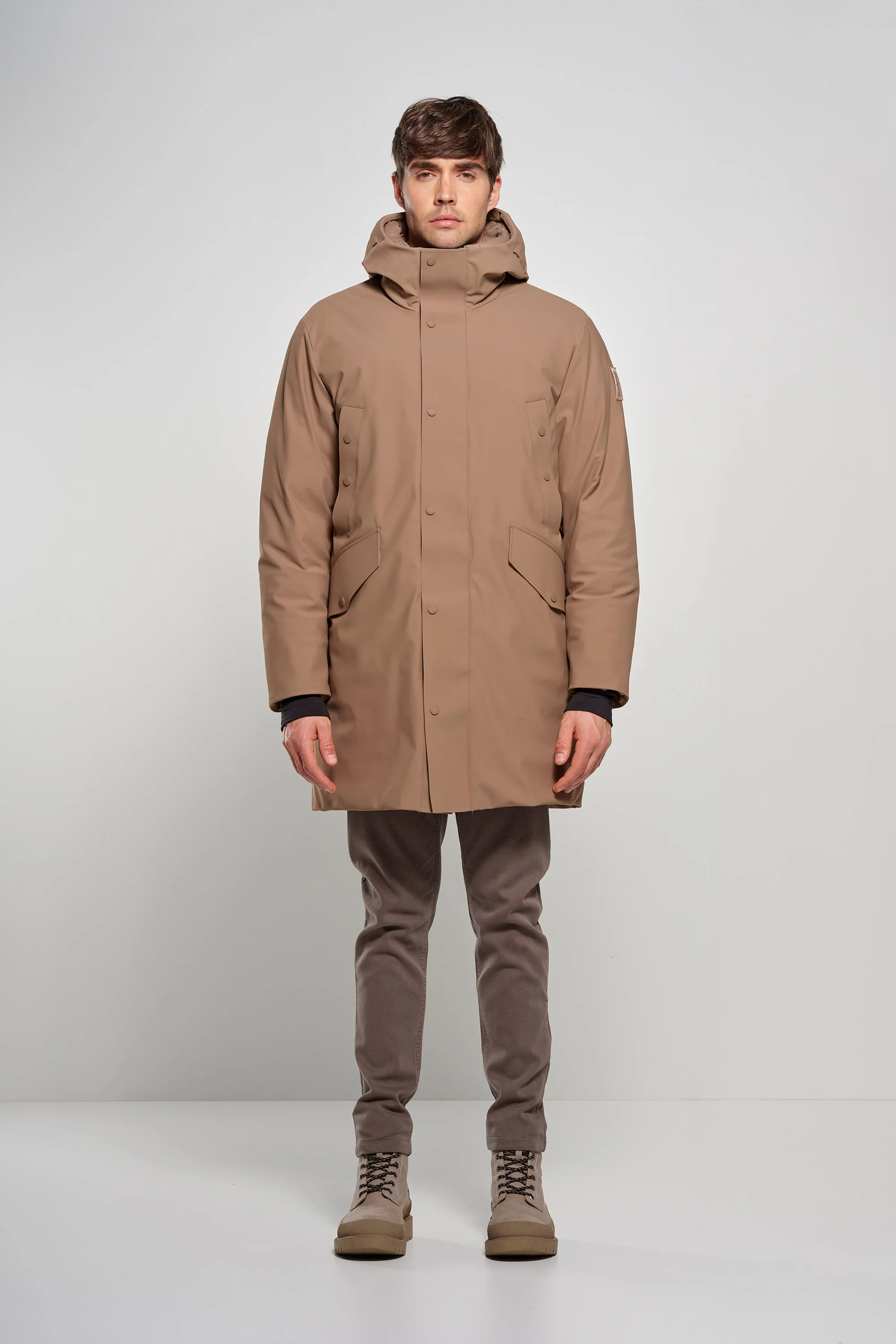 Parka lungo con doppio cappuccio - Image 35