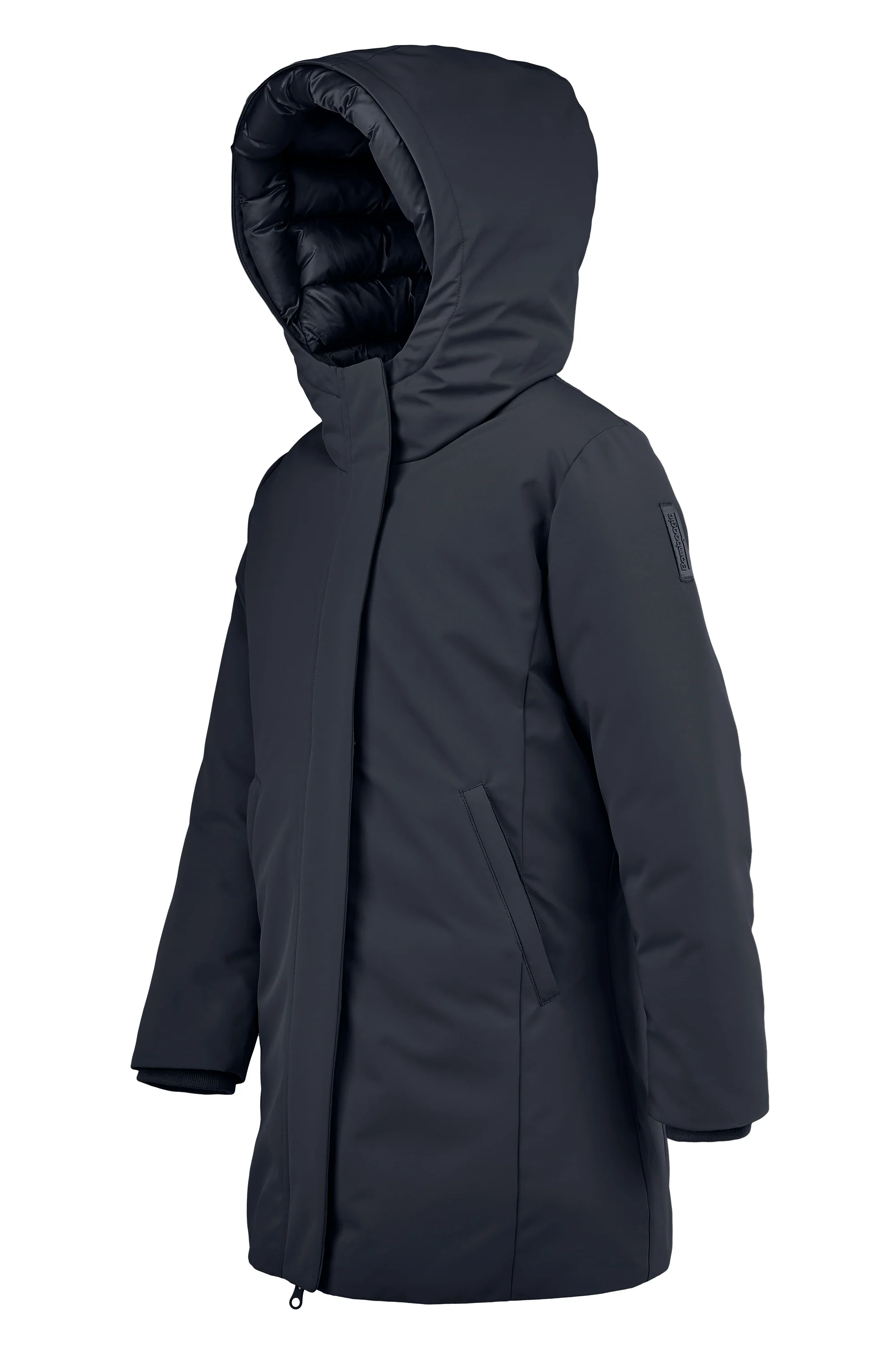 Parka lungo da bambina slim fit con cappuccio waterproof e windproof - Image 10