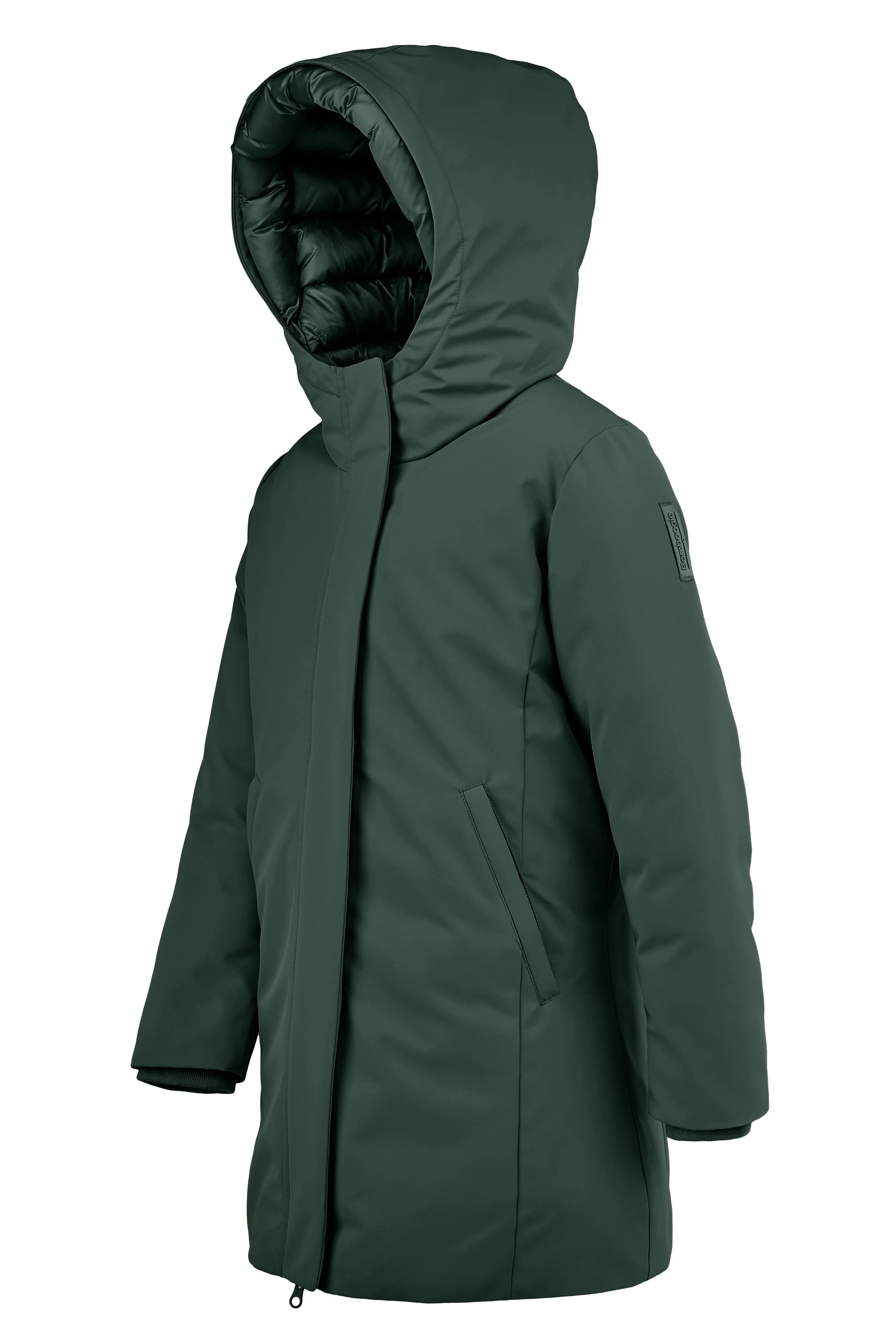 Parka lungo da bambina slim fit con cappuccio waterproof e windproof - Image 14