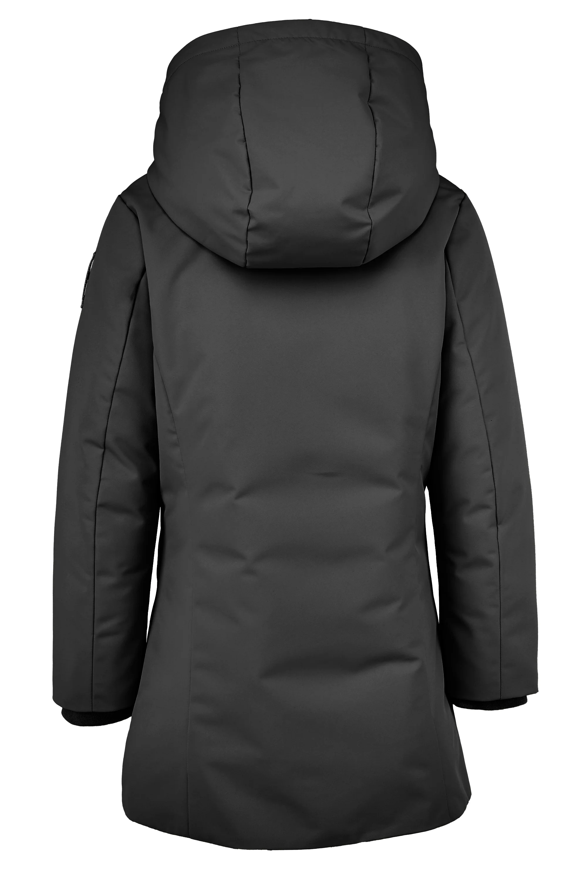 Parka lungo da bambina slim fit con cappuccio waterproof e windproof - Image 3