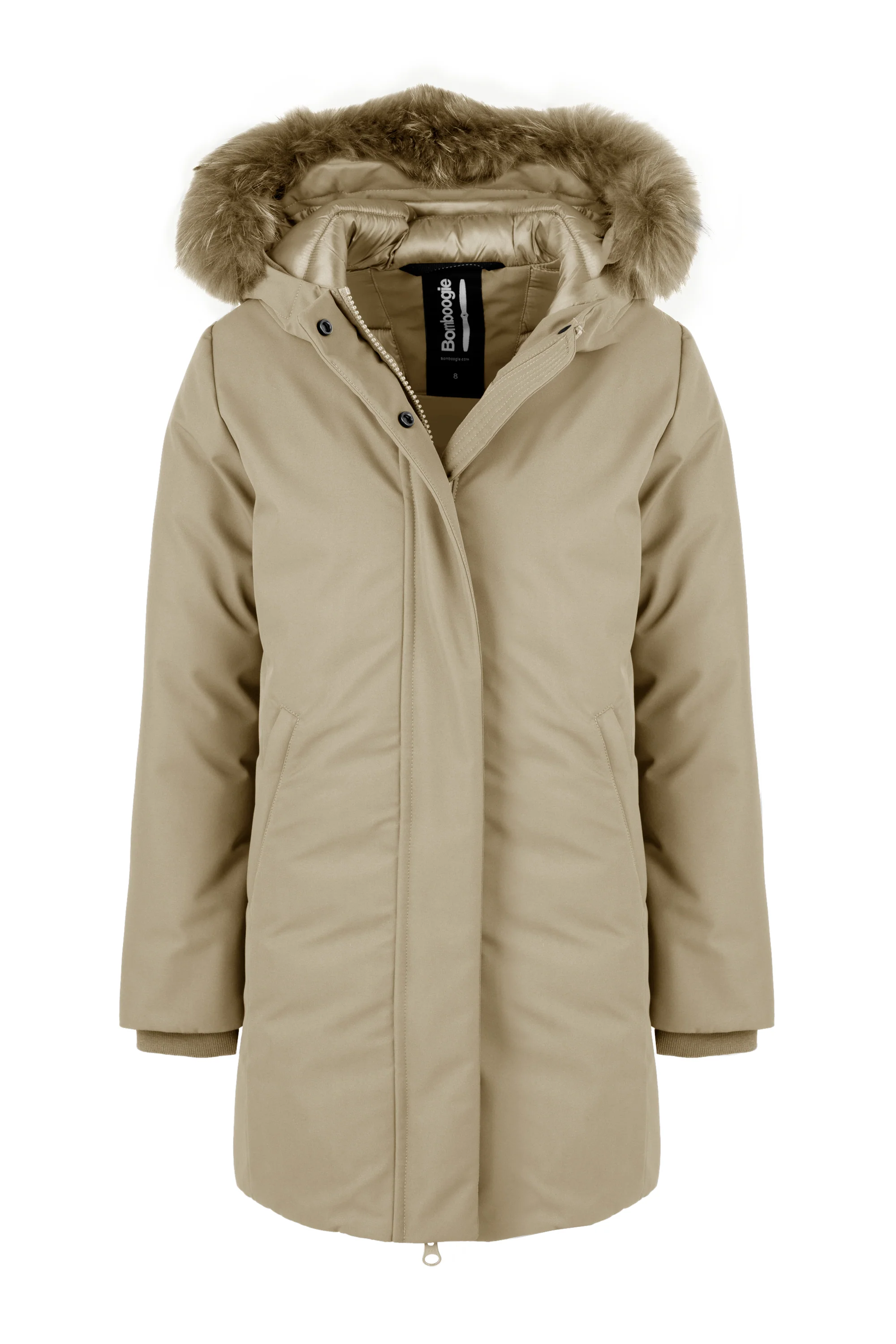 Parka lungo da bambina slim fit con imbottitura sintetica waterproof windproof - Image 5