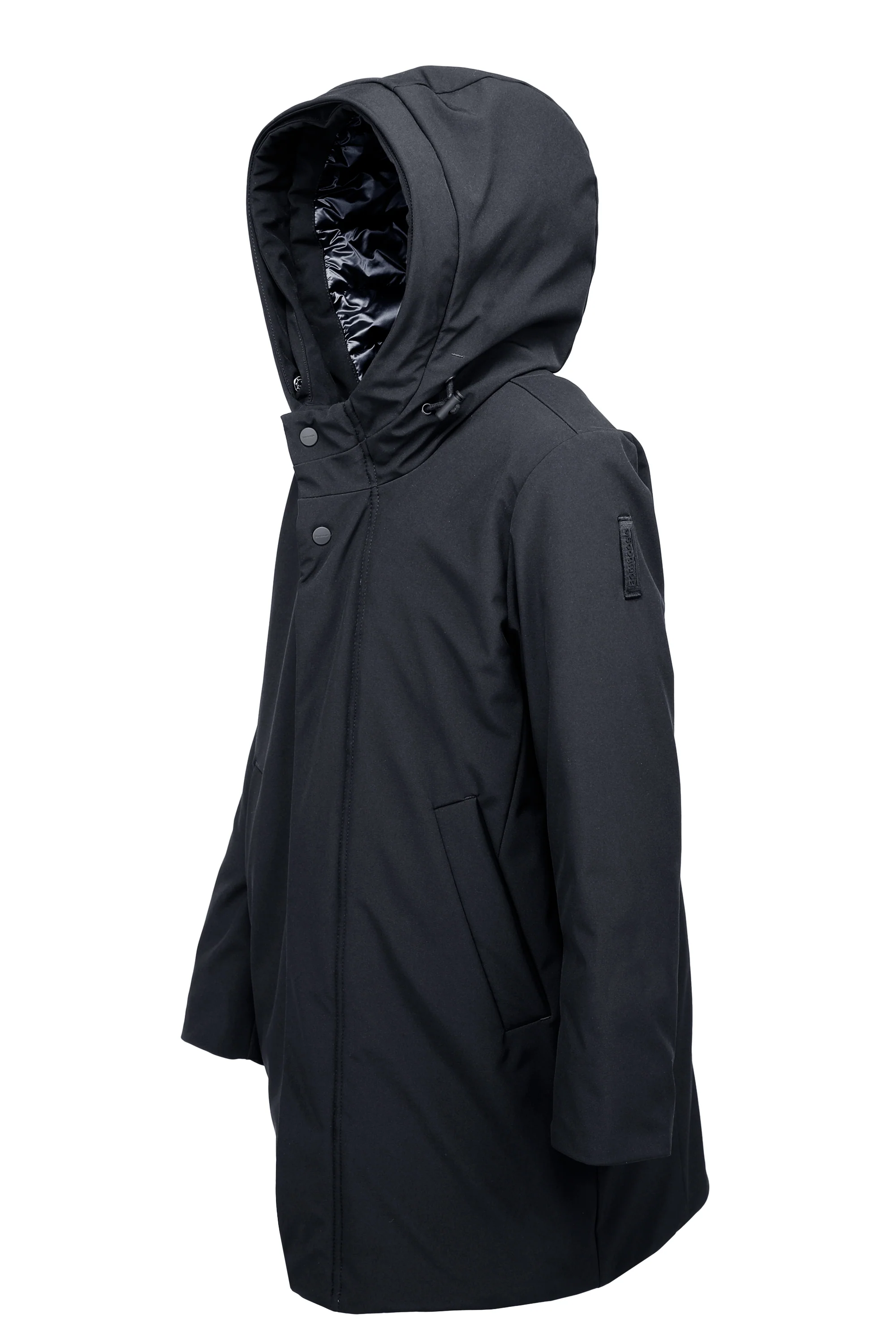Parka lungo da bambino imbottito effetto piuma windproof waterproof - Image 10
