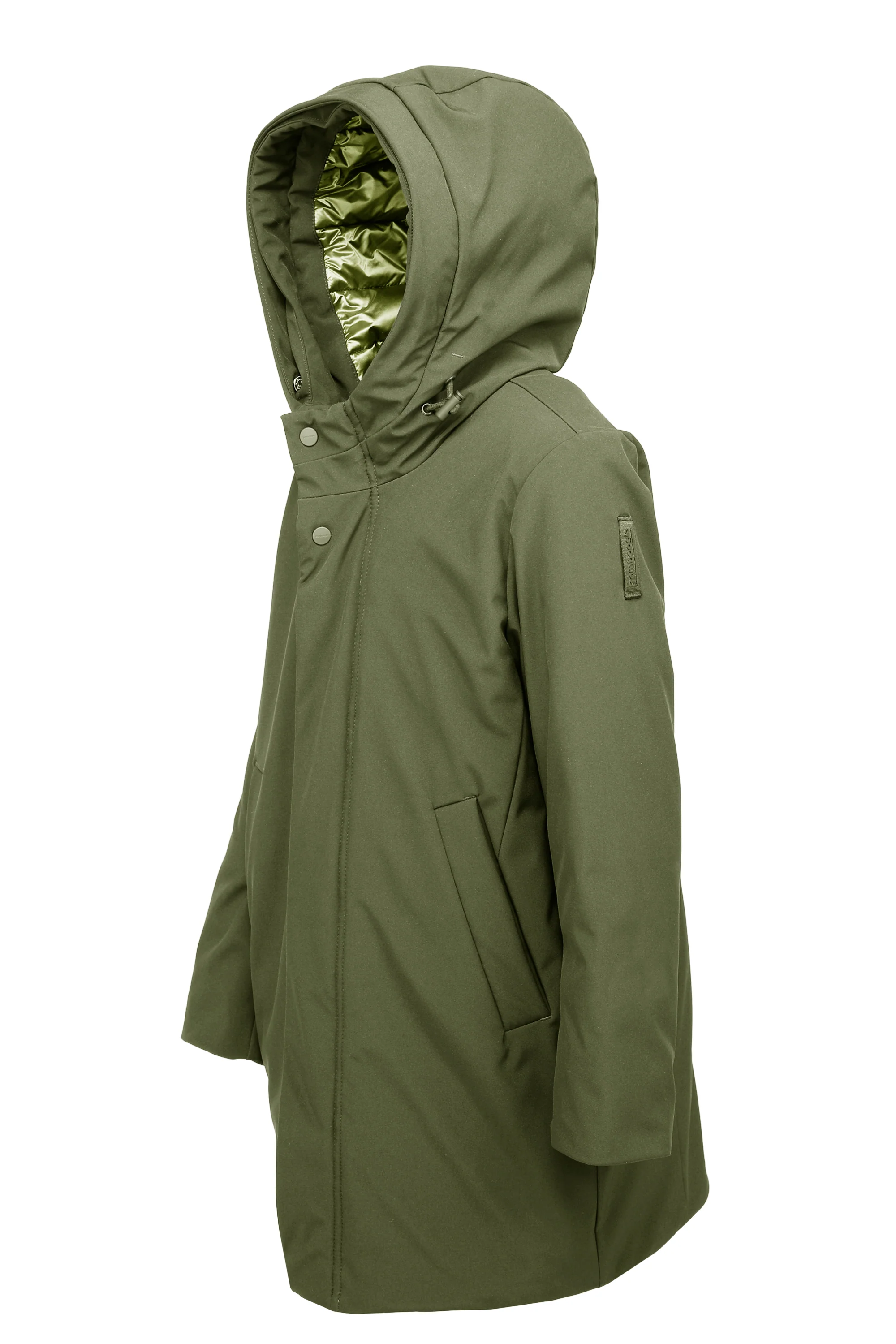 Parka lungo da bambino imbottito effetto piuma windproof waterproof - Image 18