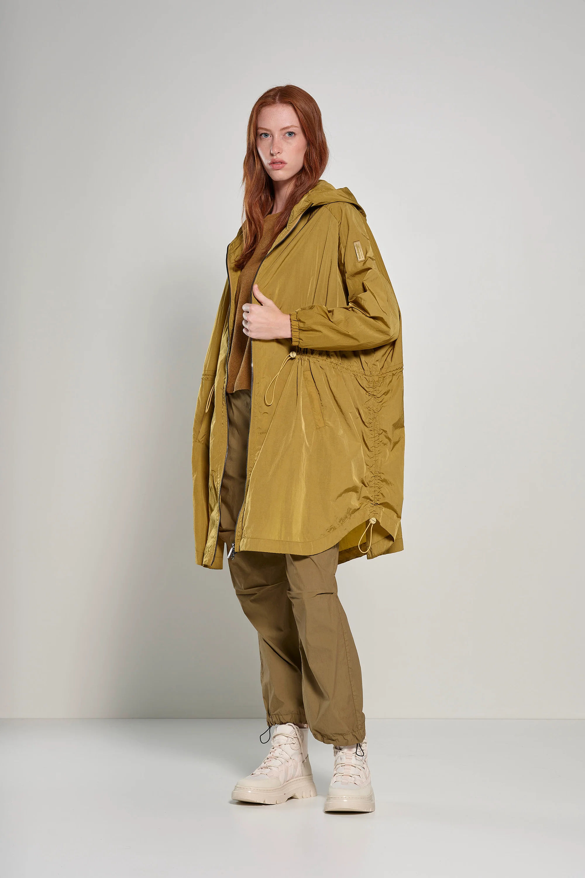 Parka sfoderato da donna con coulisse elastica - Image 17