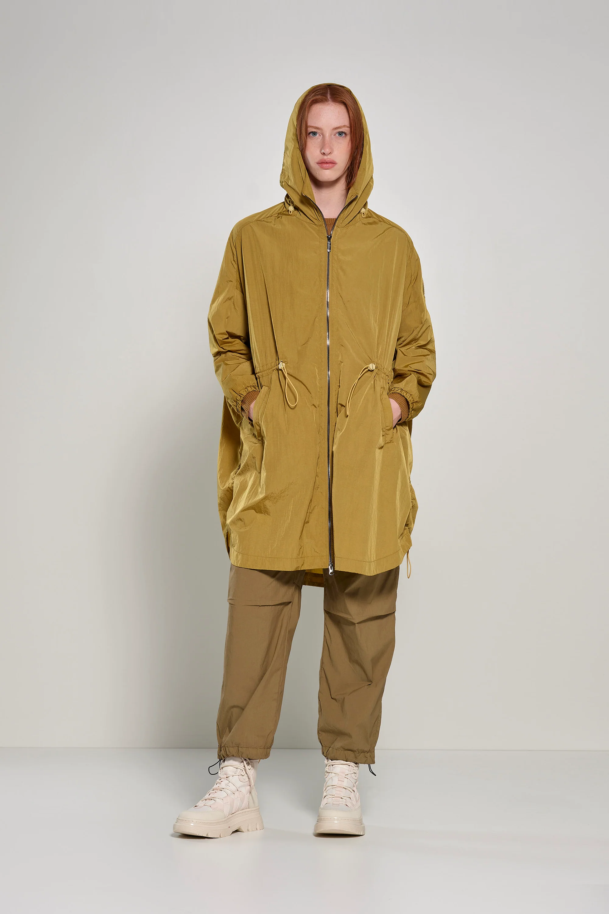 Parka sfoderato da donna con coulisse elastica - Image 24