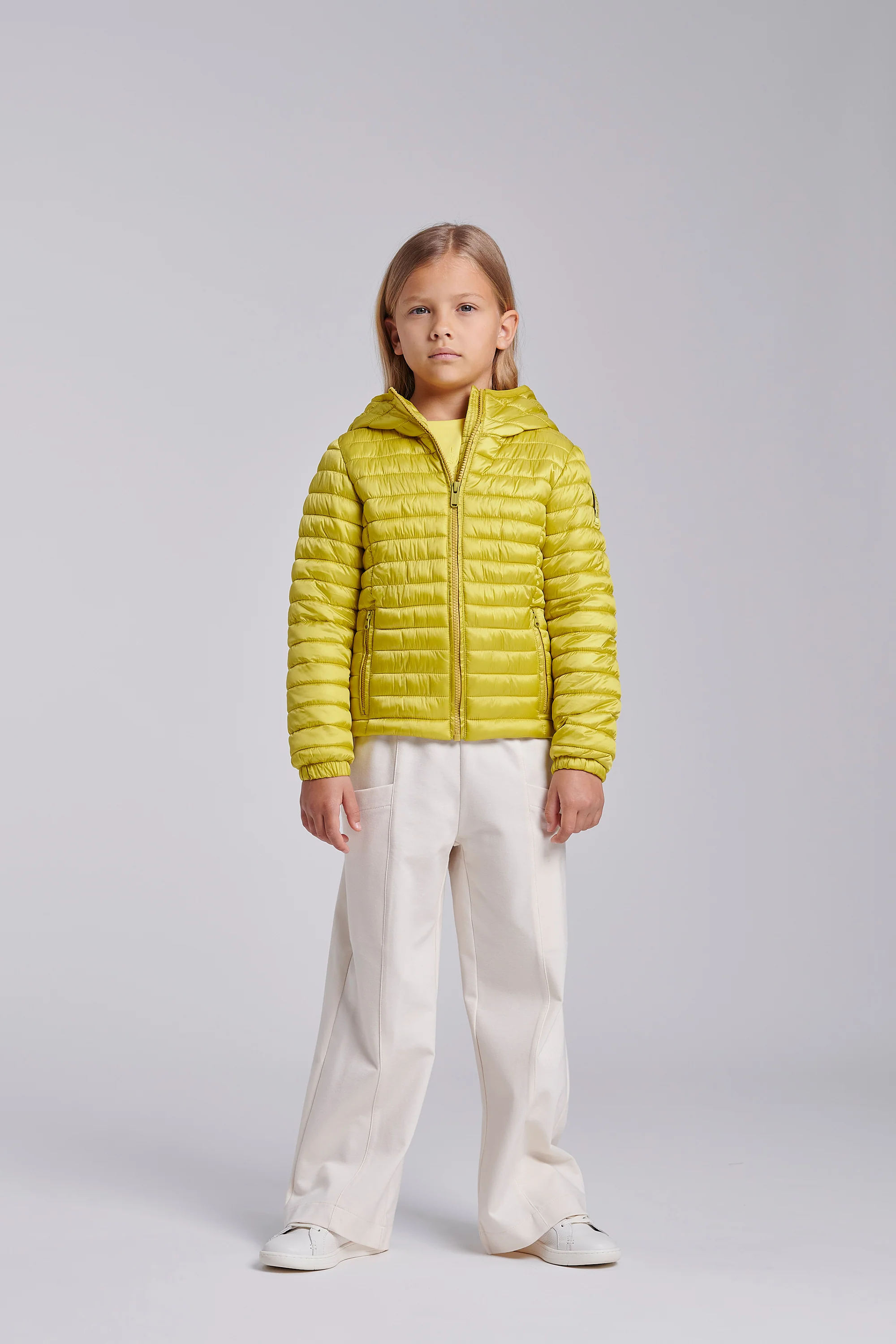 Piumino bambina in nylon ciré - Image 15