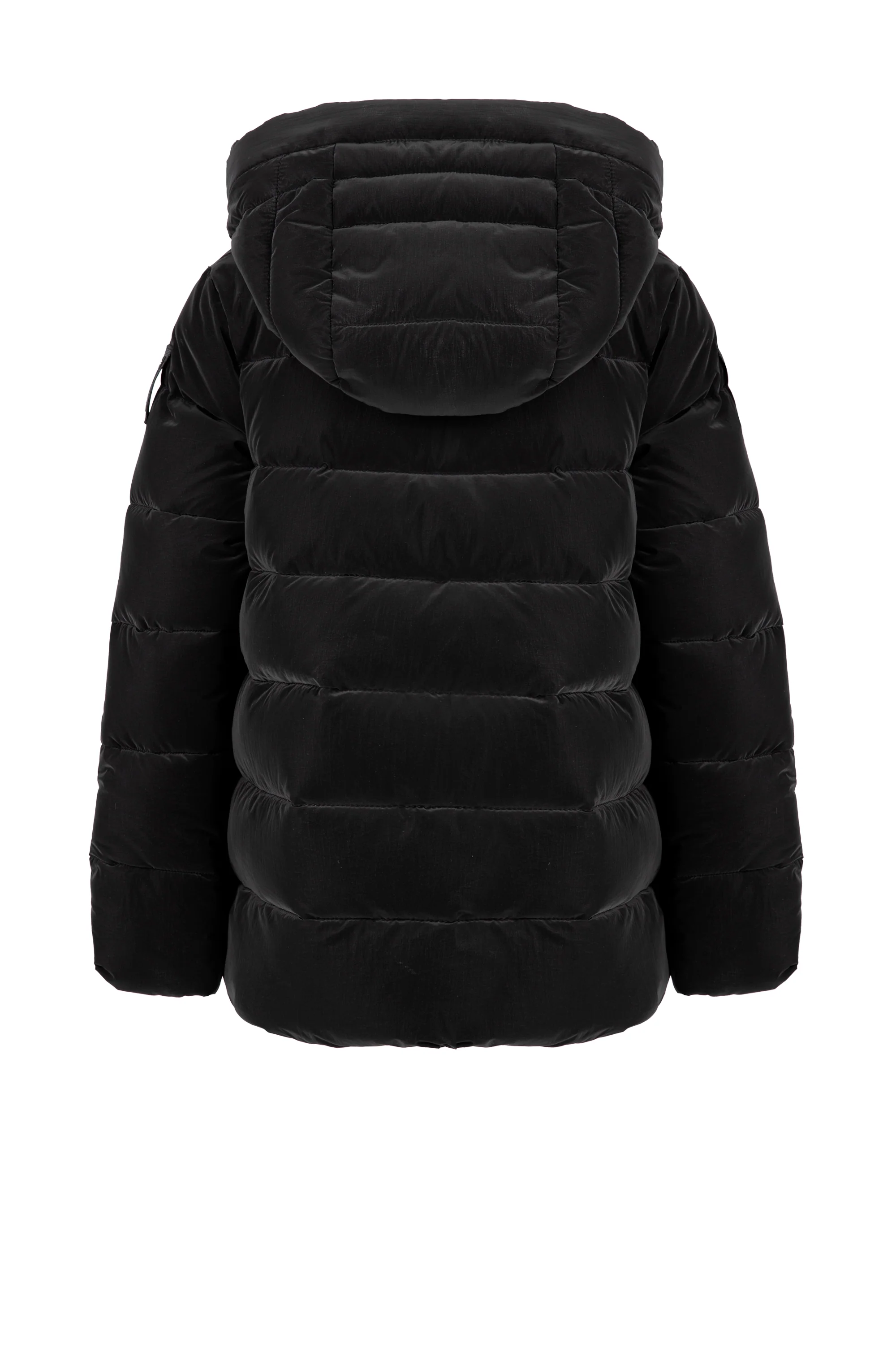 Piumino corto da bambina con cappuccio, windproof e downproof - Image 3